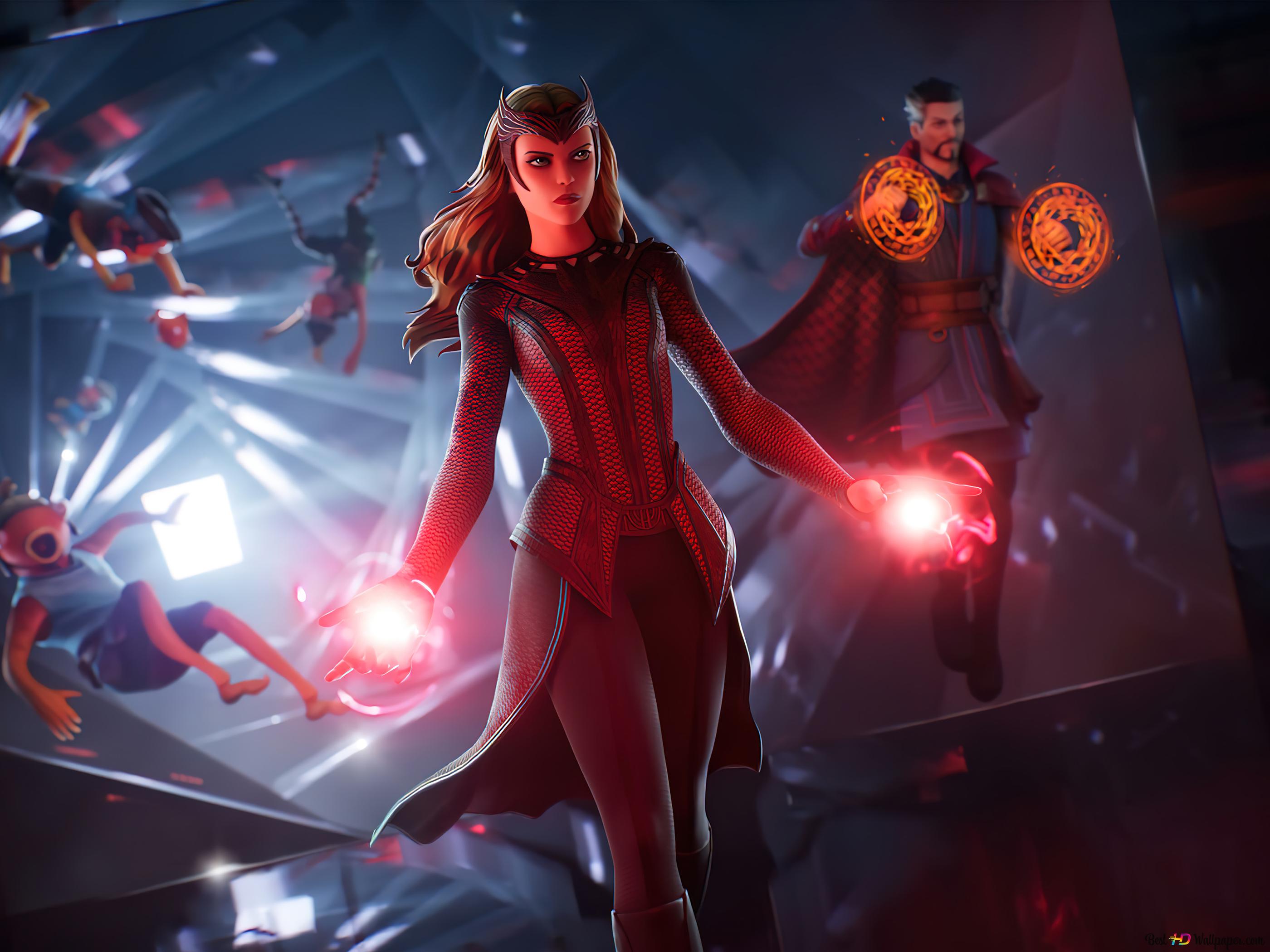FORTNITE Scarlet Witch & Doctor Strange 4K wallpaper download