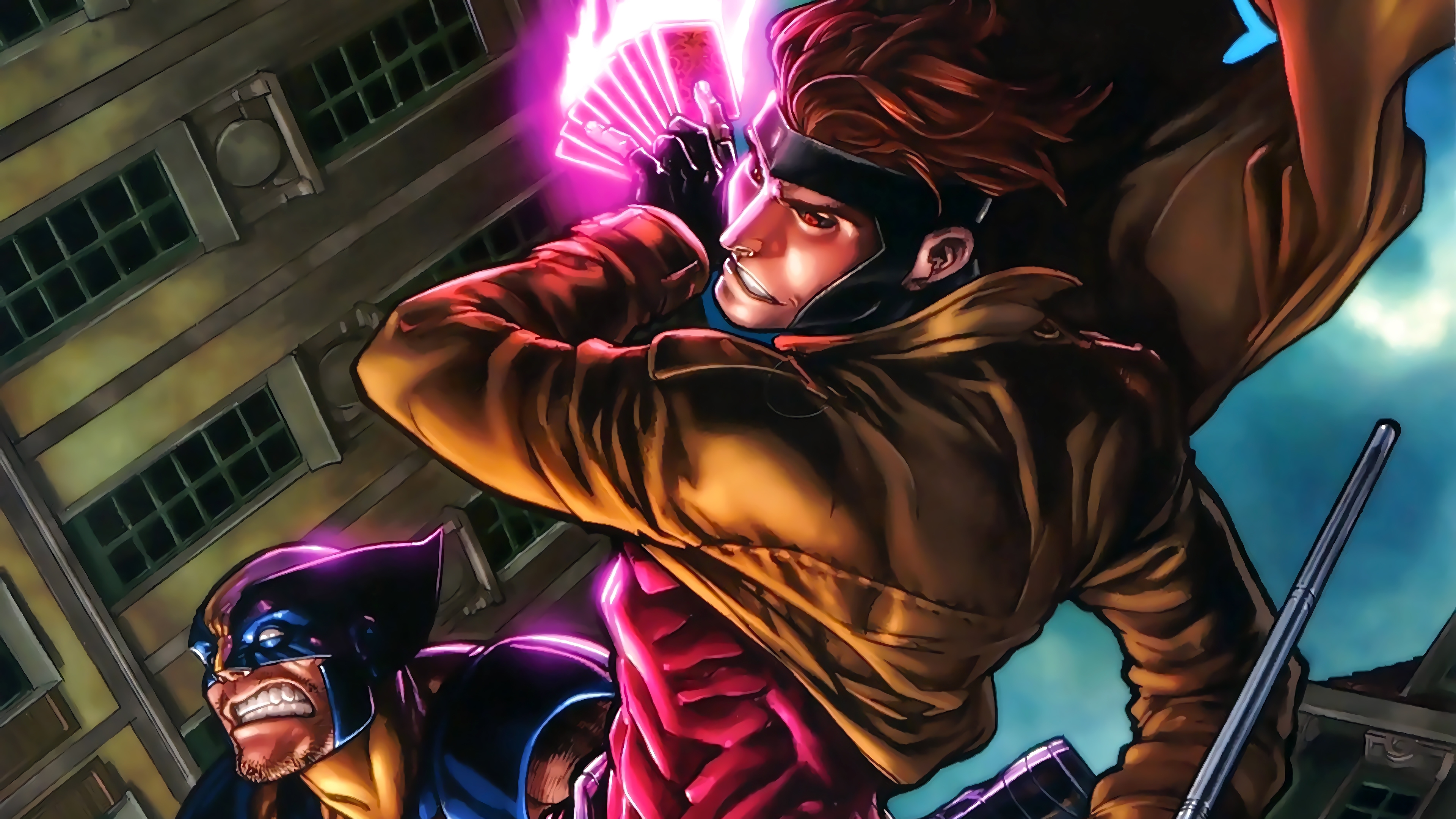 Gambit, Wolverine, 4K Gallery HD Wallpaper
