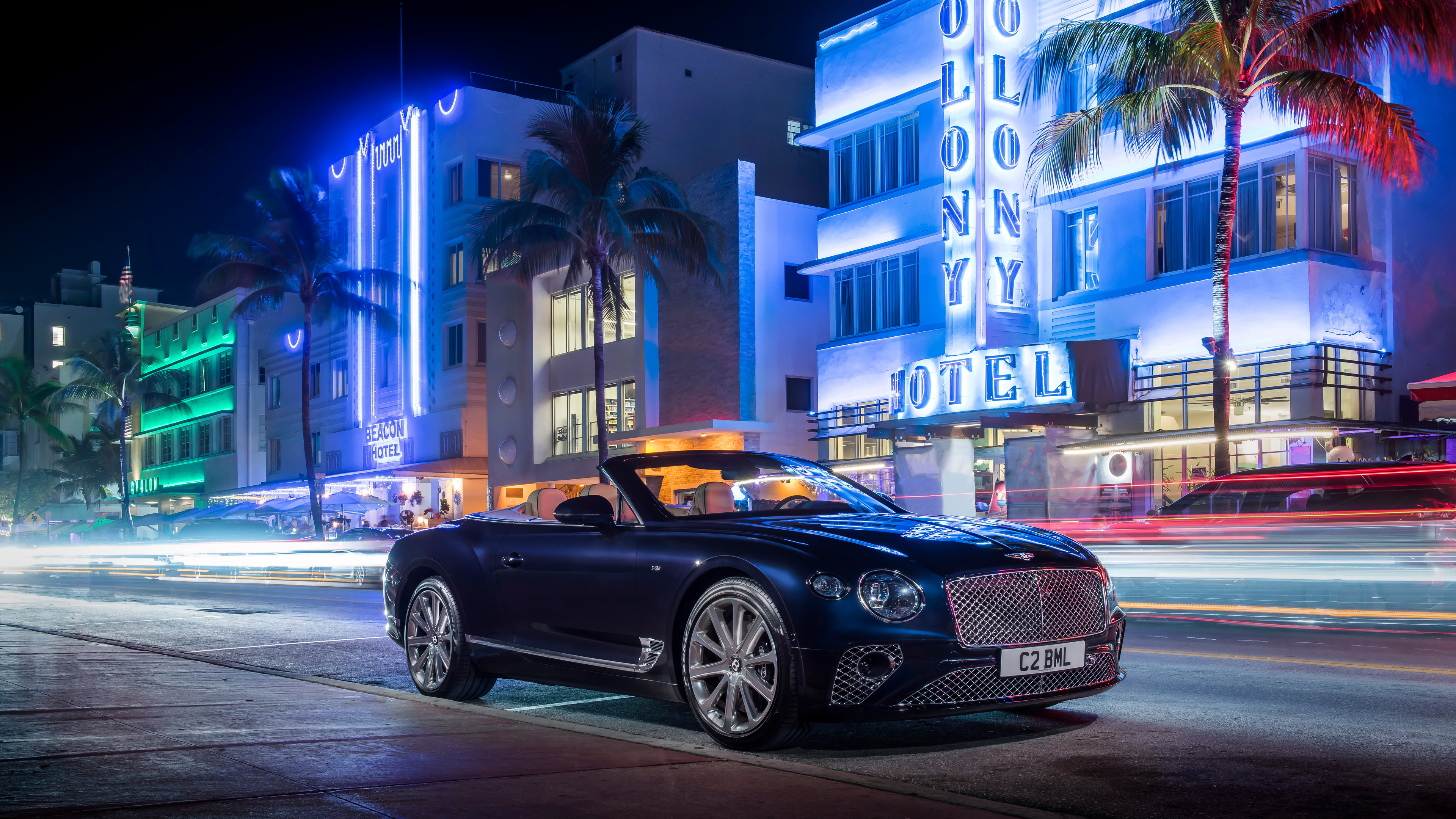 Wallpaper 4k Bentley Continental GT V8 Convertible 2019 4k Wallpaper
