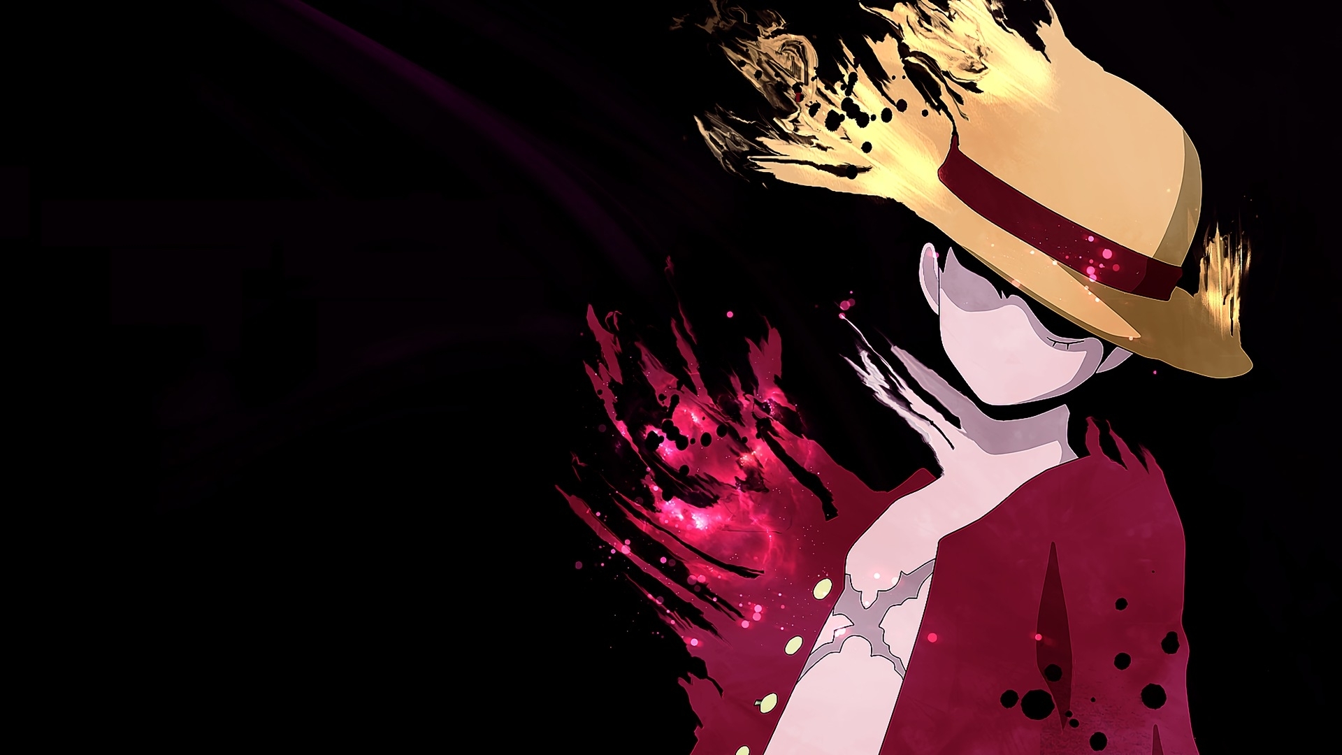 Luffy Minimalist One Piece Wallpaper