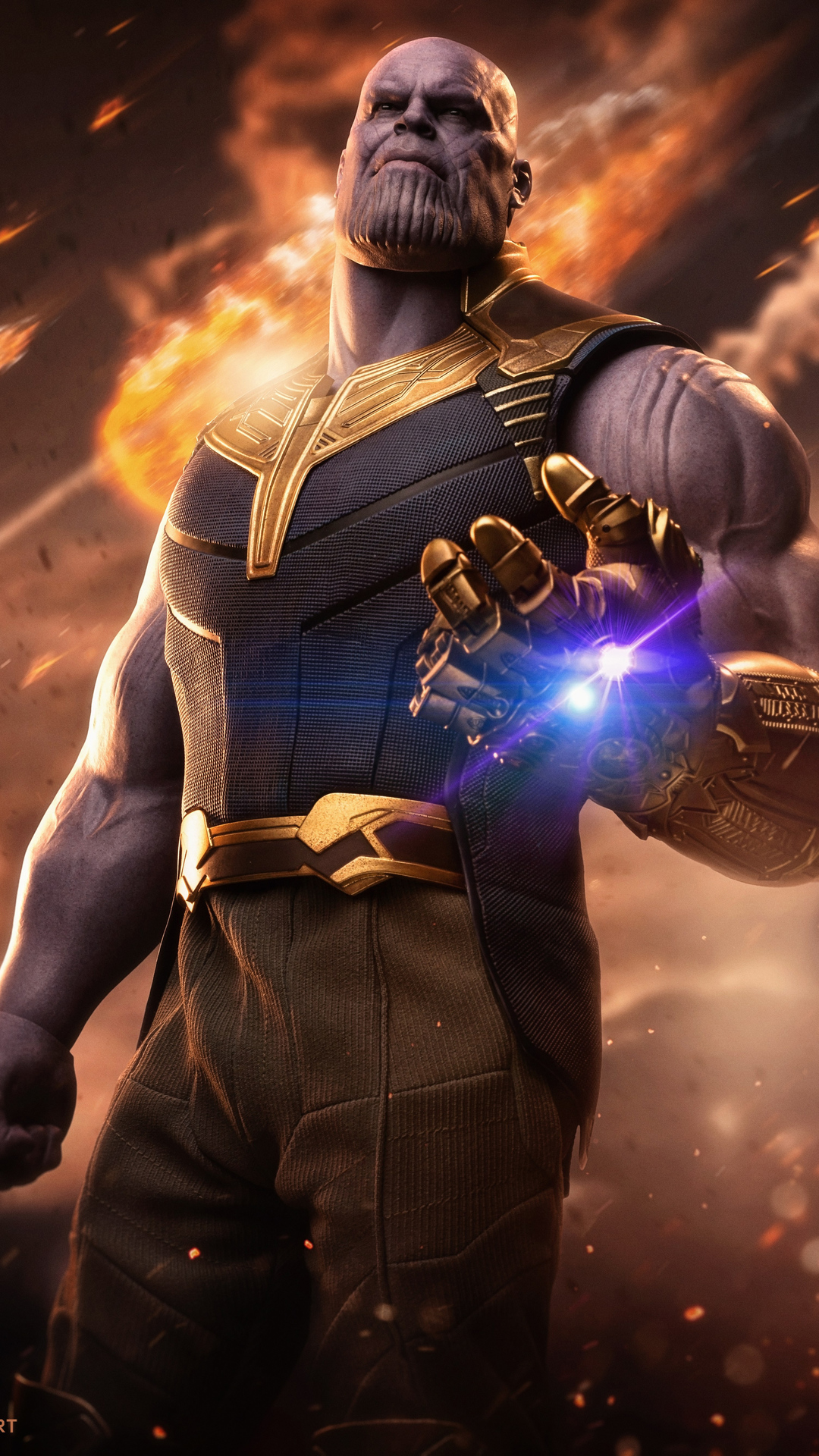 1080x1920 thanos, hd, superheroes, digital art, artwork for iPhone 6, 7, 8 wallpaper