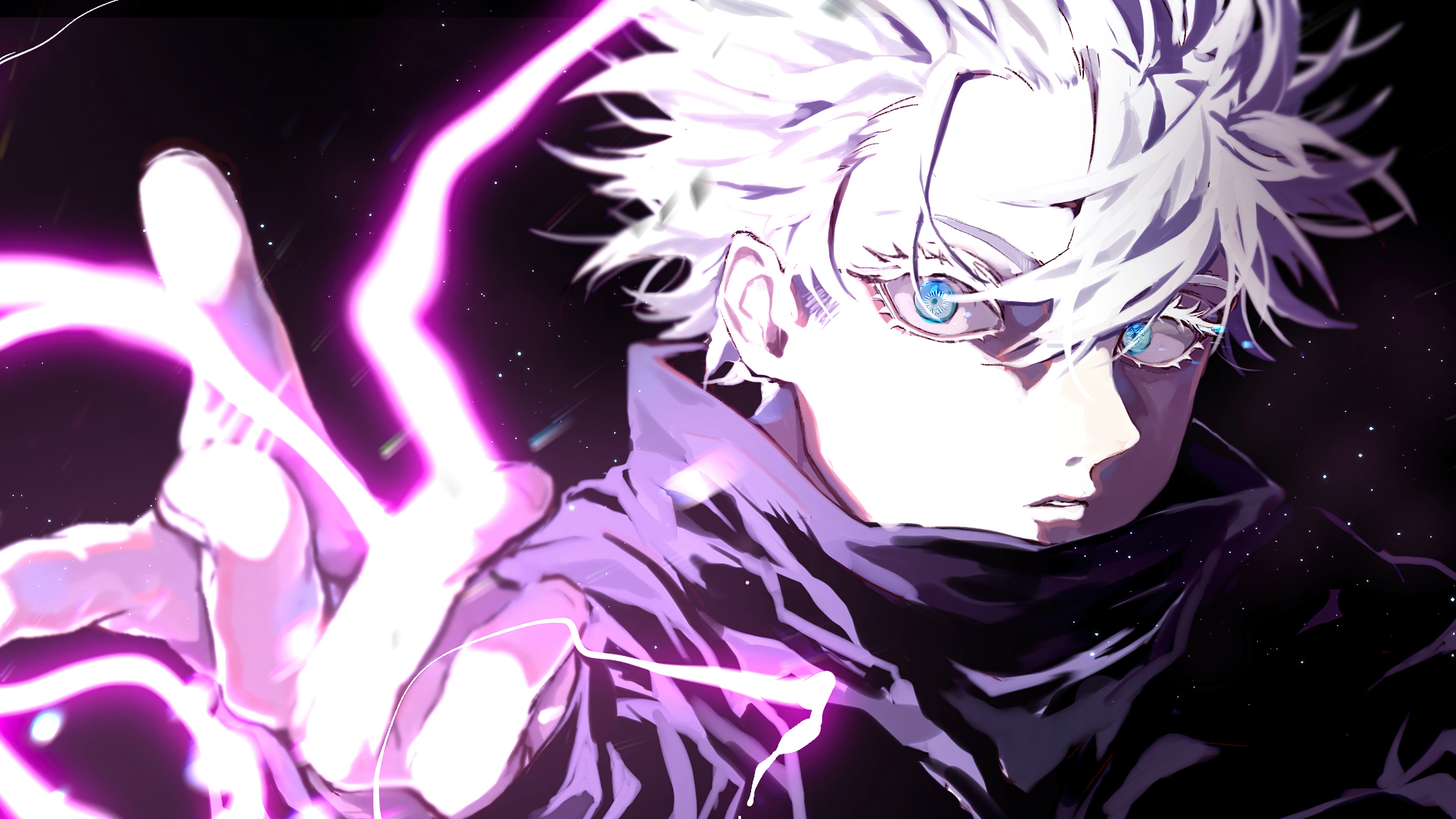wallpaper, satoru gojo, hollow purple, jujutsu kaisen, 4k, HD Gallery HD Wallpaper