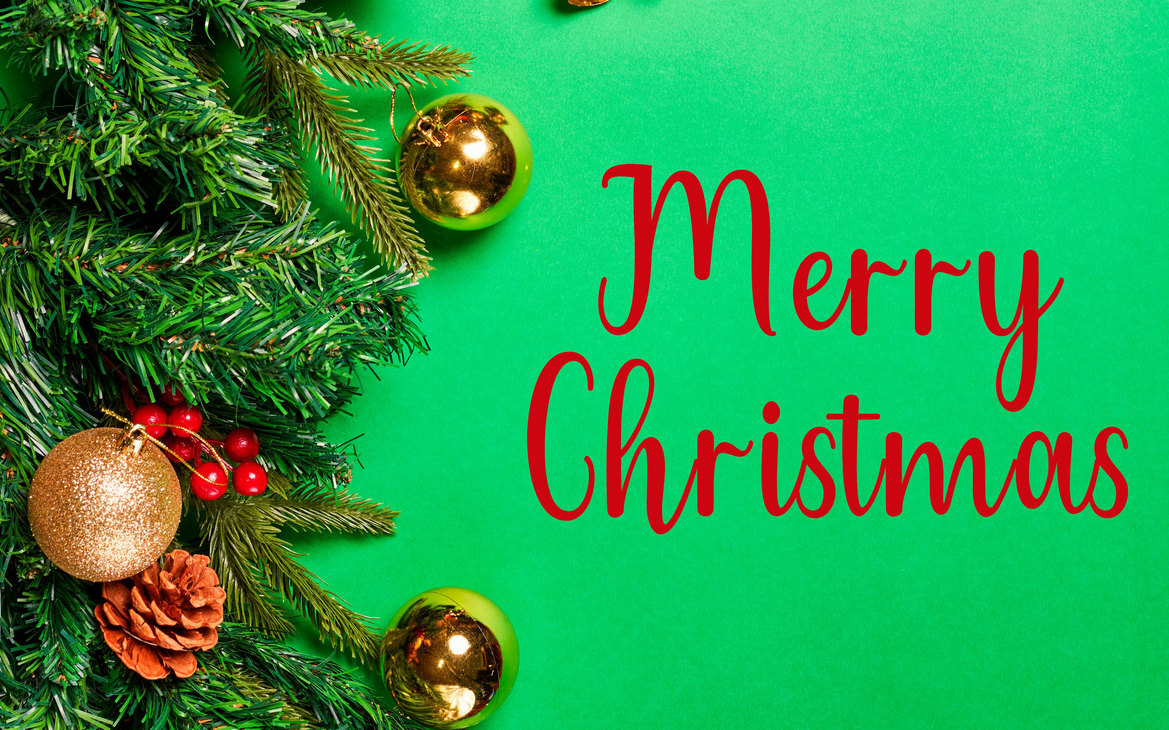 Merry Christmas decorations Wallpaper