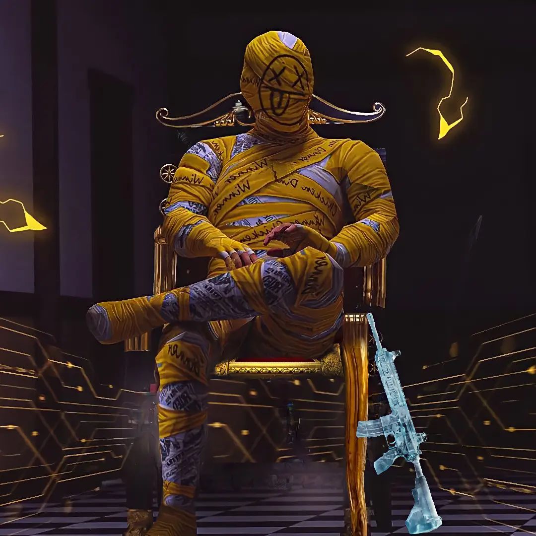 PUBG 3D LOGO Of Mummy Set