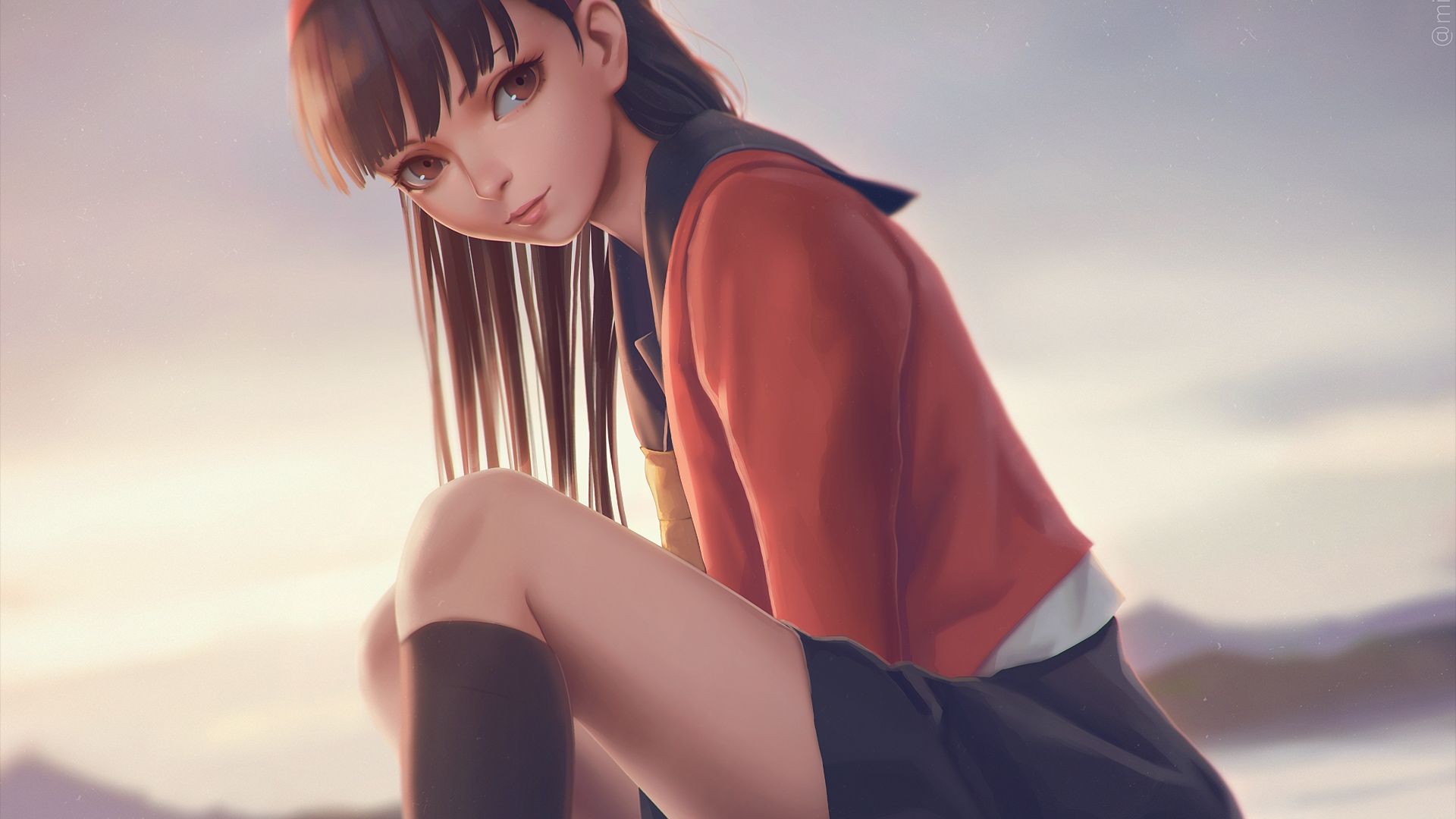 Desktop Wallpaper Yukiko Amagi, Persona 4, Video Game, HD Image, Picture, Background, Gvx Xb