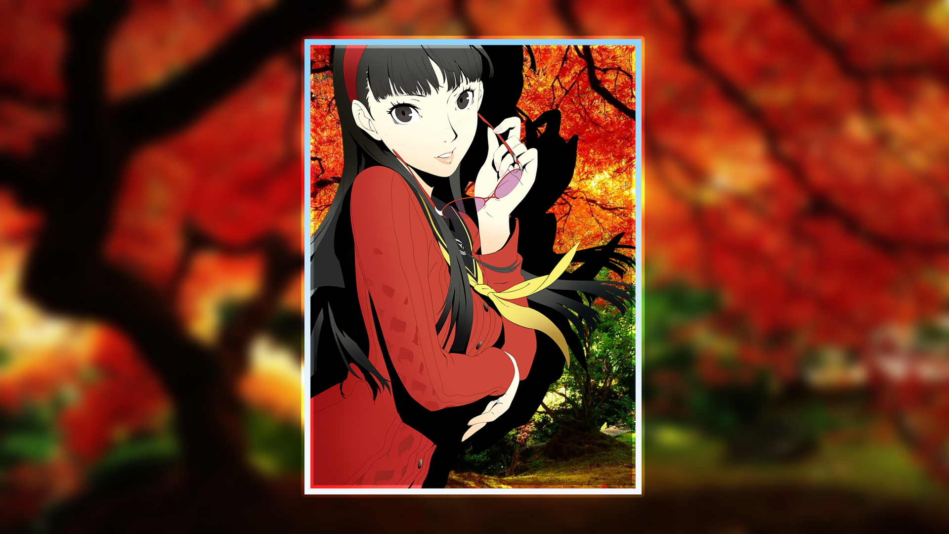 Persona 4 Golden, Forest, Persona 4, Fall, Picture In Picture, Yukiko Amagi Gallery HD Wallpaper