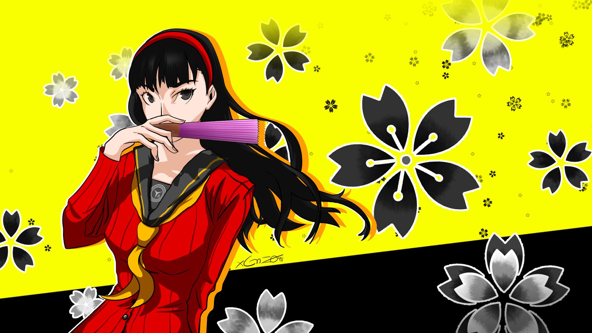 Yukiko Amagi fanart! [OC] (Tw link in comments)