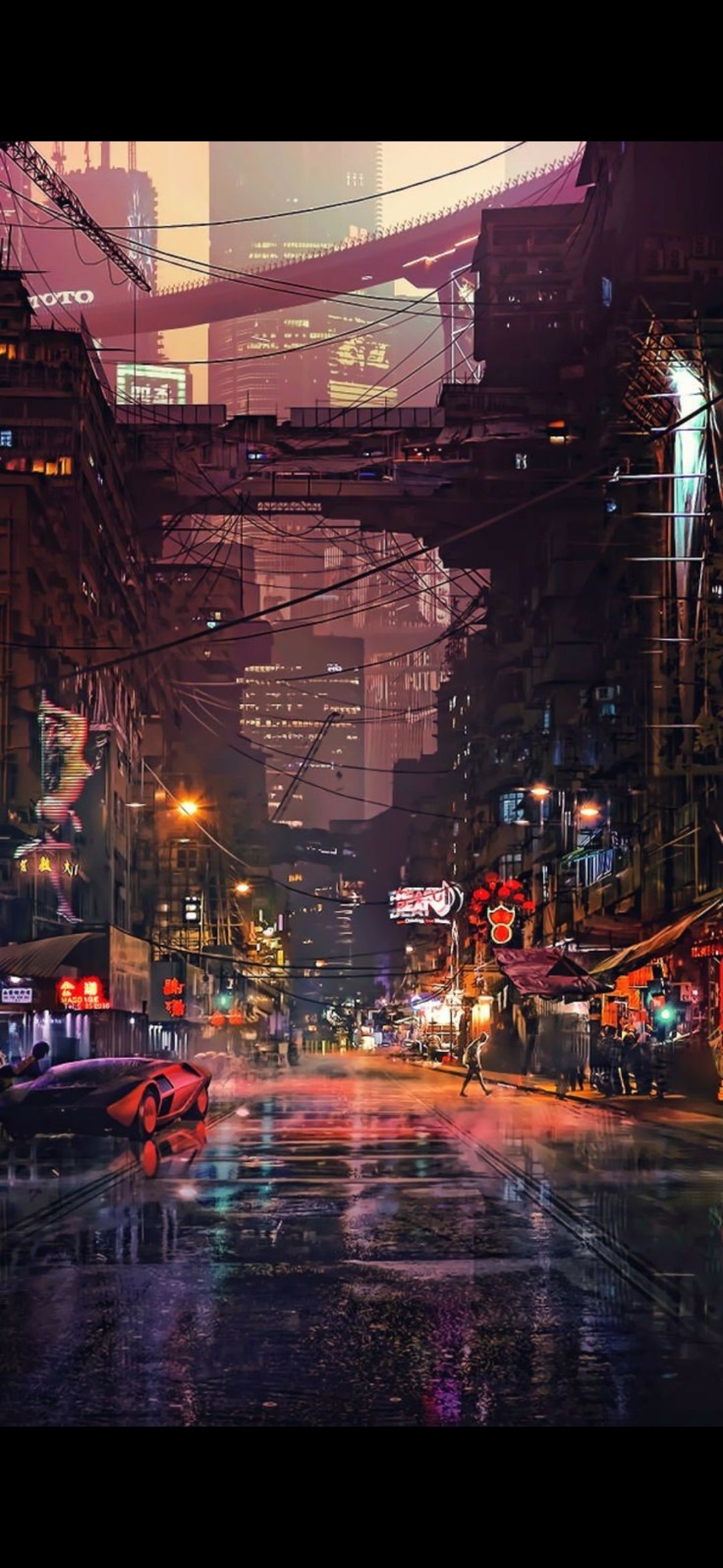 Wallpaper Cyberpunk, Science Fiction, Cyberpunk 2077, Building, Automotive Lighting, Background Free Image