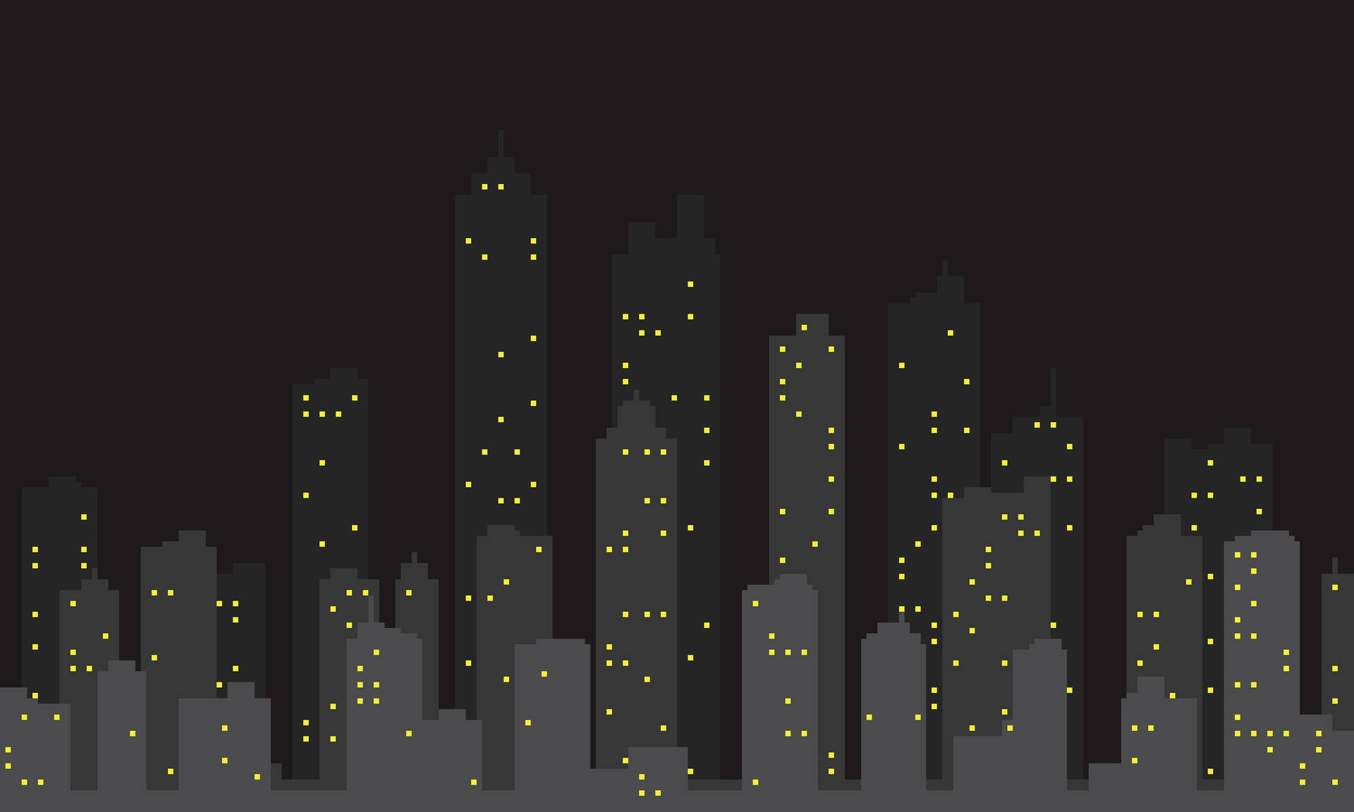 Download Grey Aesthetic Night City Wallpaper