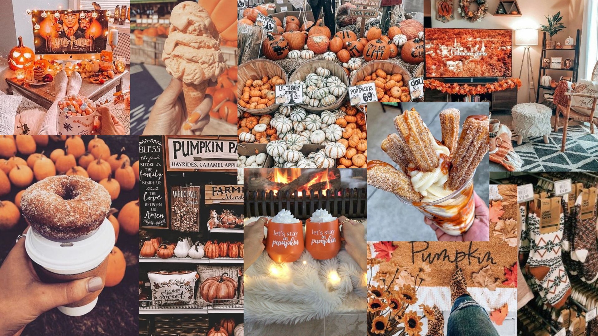 Fall Aesthetic Wallpaper Collage