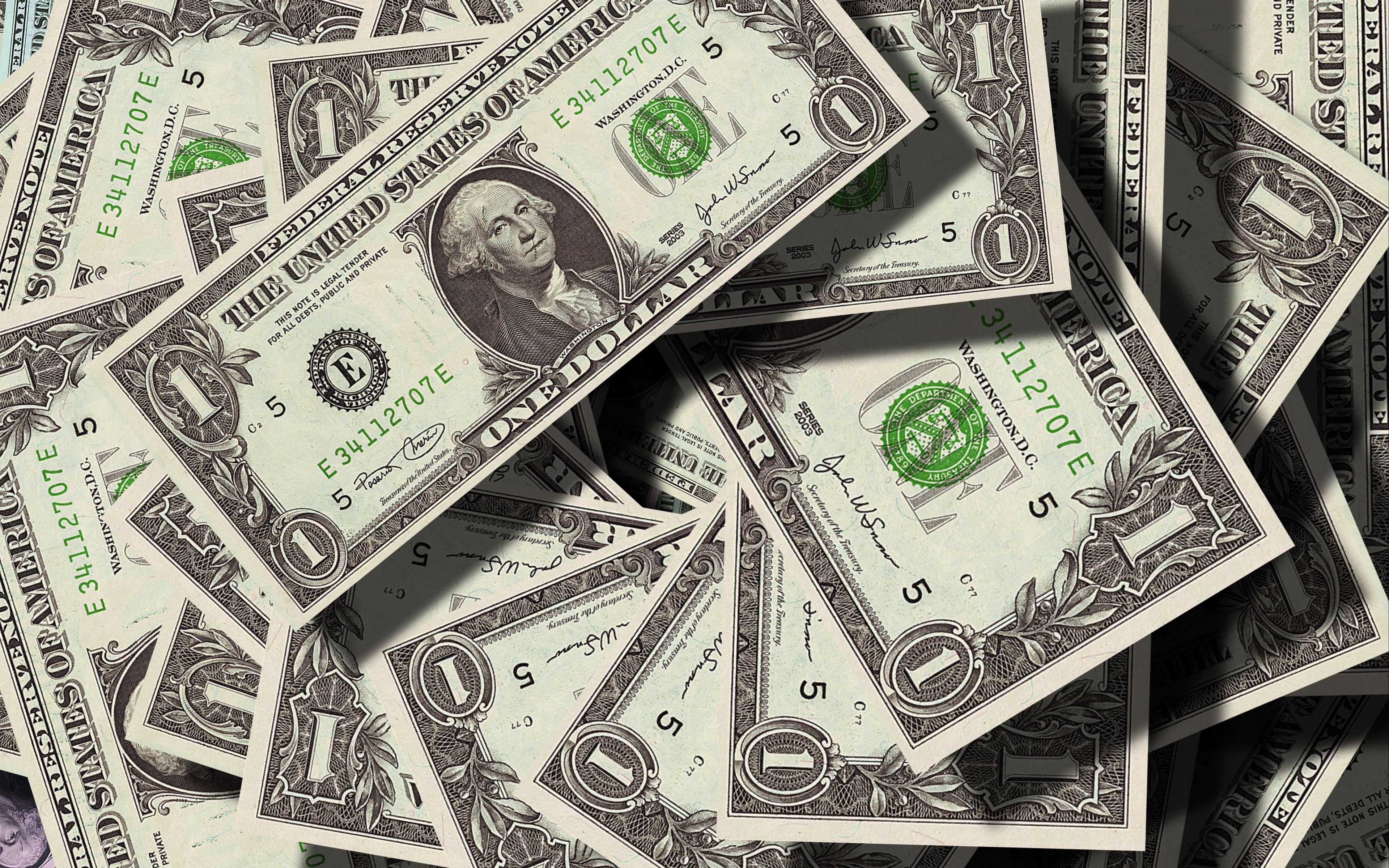 Download wallpaper 3840x2400 dollar, currency, money 4k ultra HD 16:10 HD background