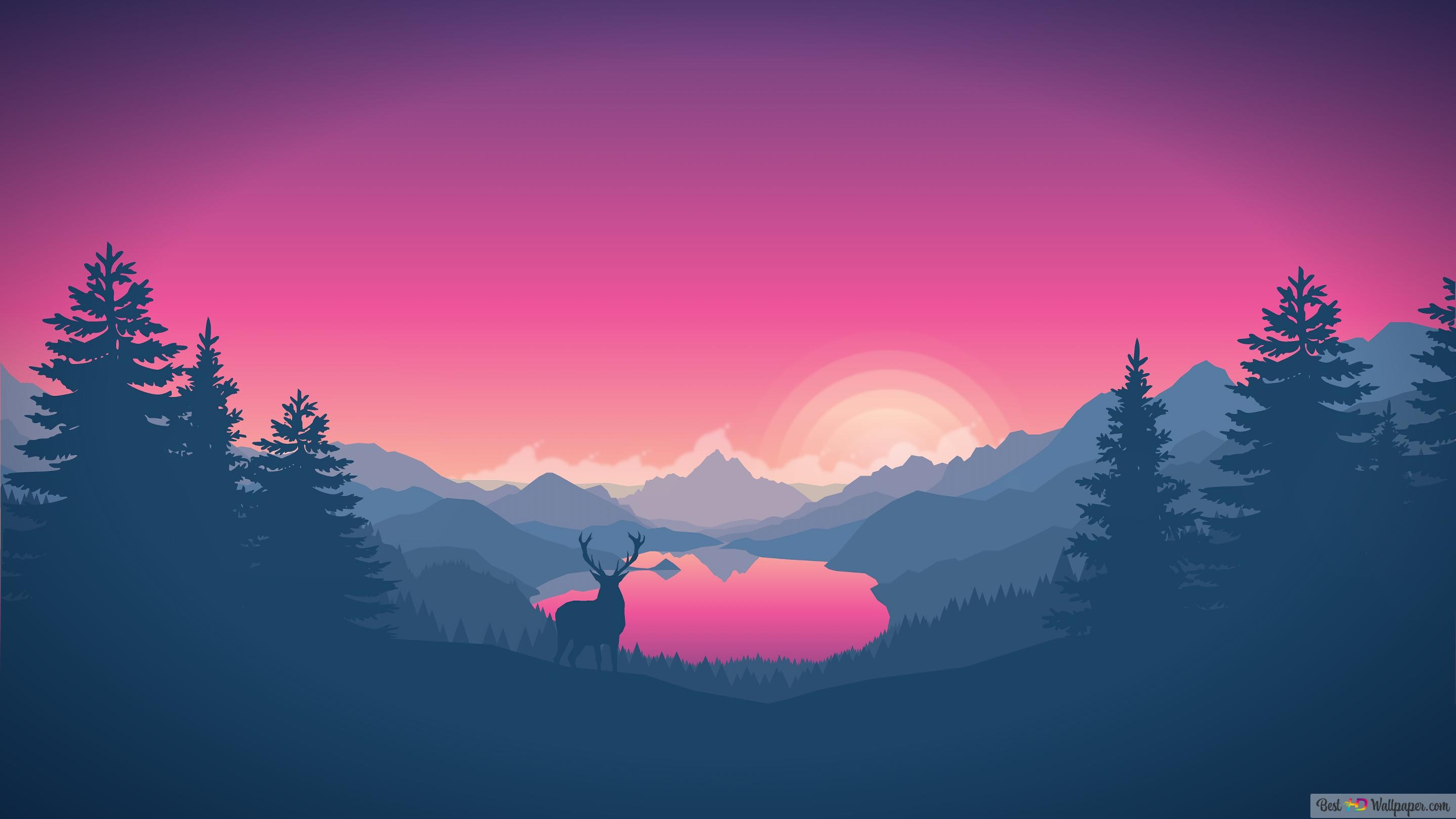 Nature Landscape Art 4K wallpaper download