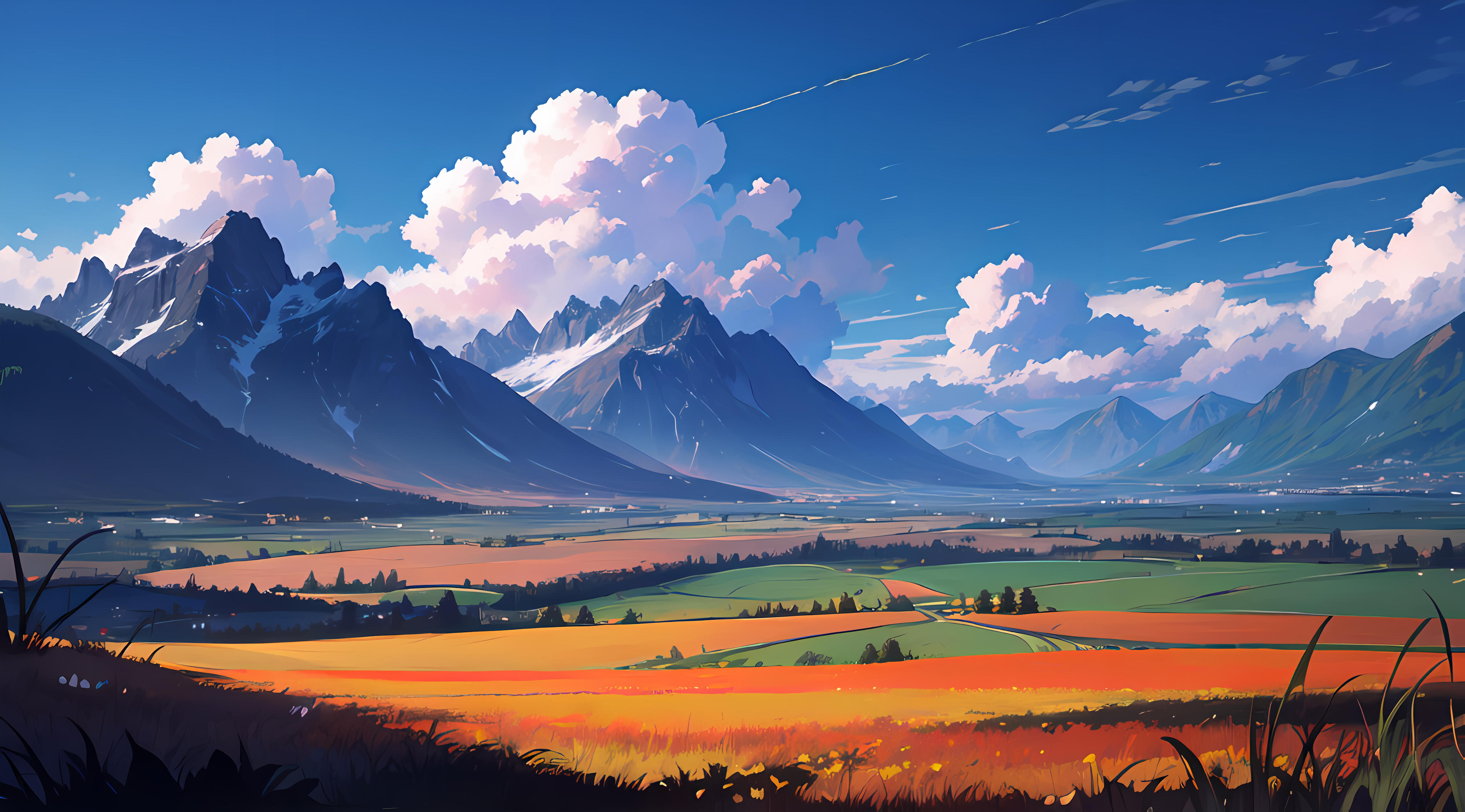 Anime Landscape HD Wallpaper and Background