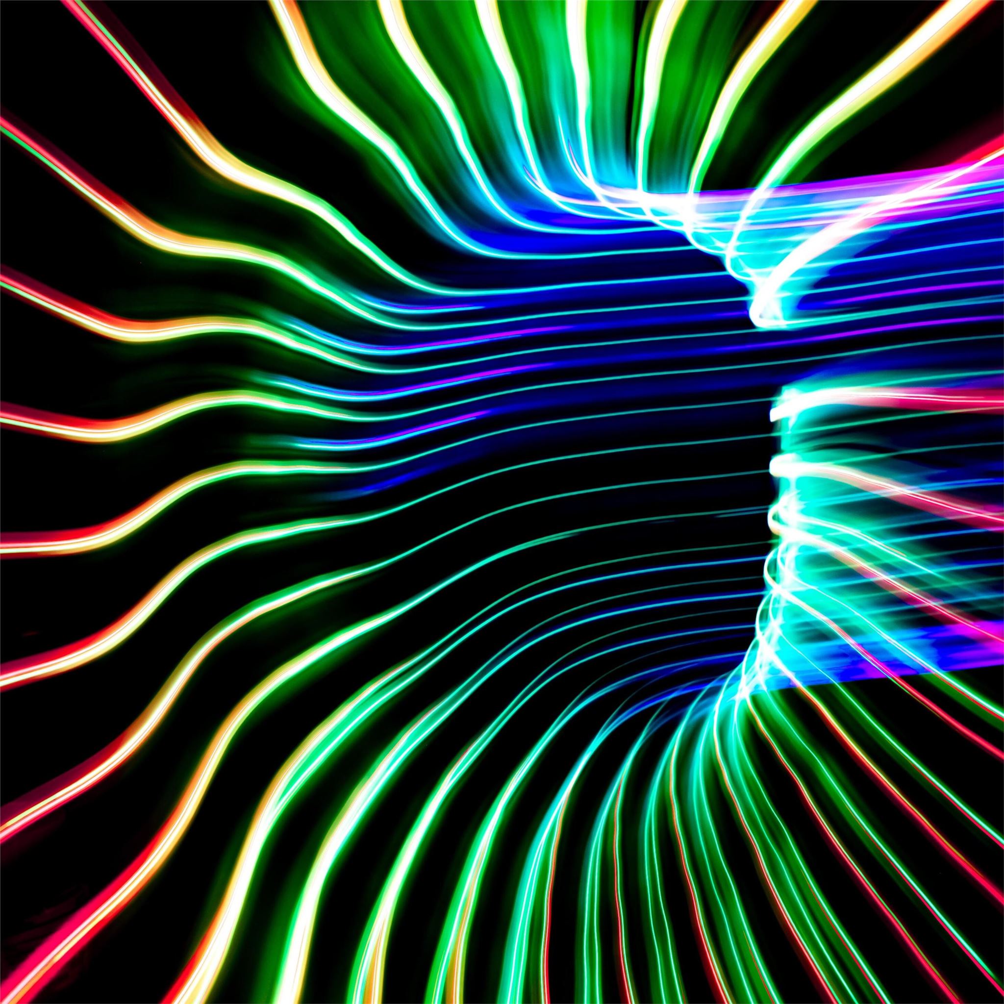 green and red light portal 4k iPad Air Wallpaper Free Download