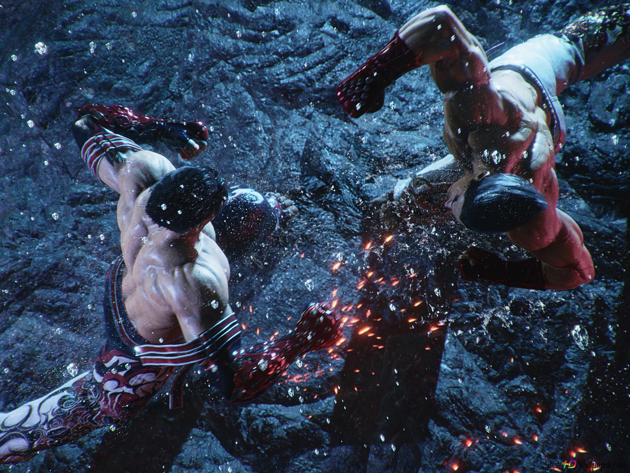 Tekken 8 Jin Kazama Vs Kazuya Mishima 4K wallpaper download