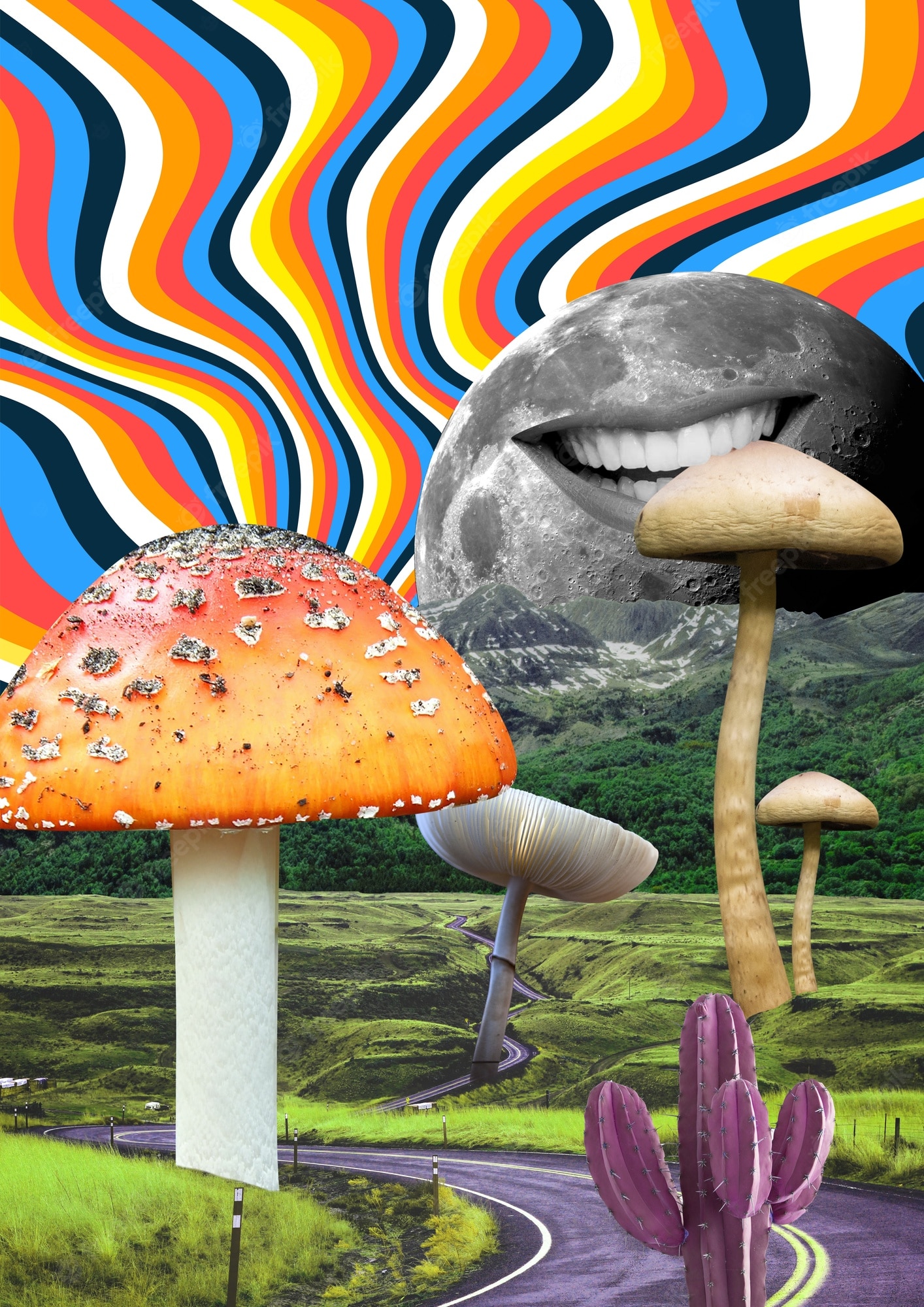10,Mushroom Art Picture