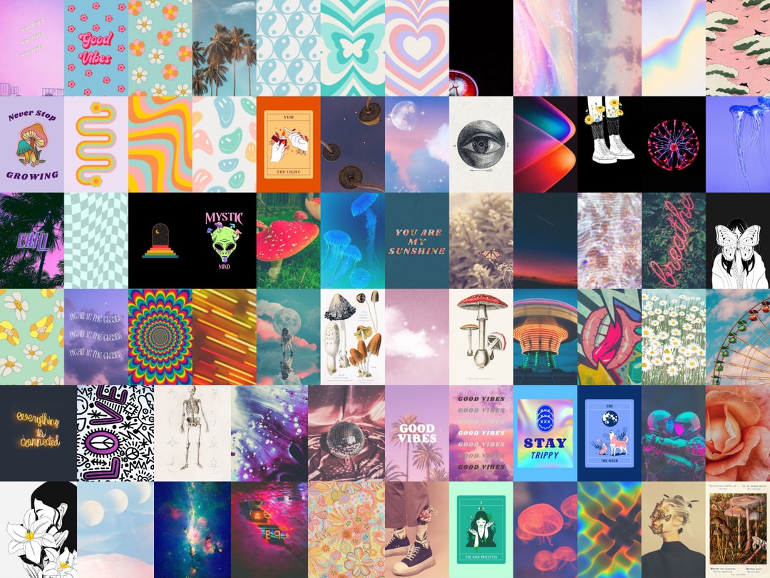 Indie Aesthetic Wall Collage Kit