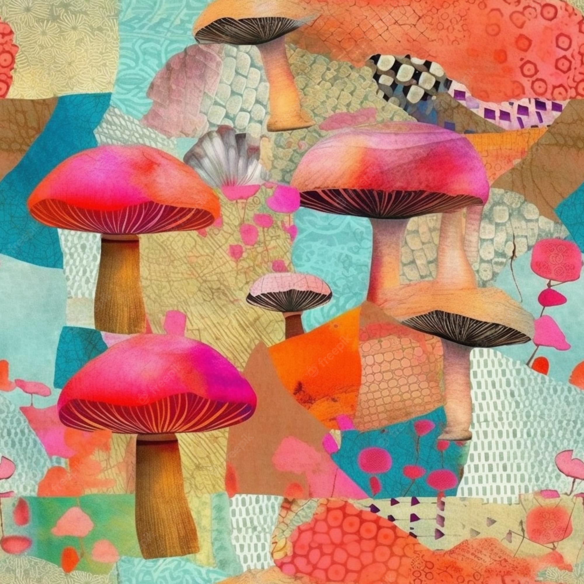 Mushroom Collage Image