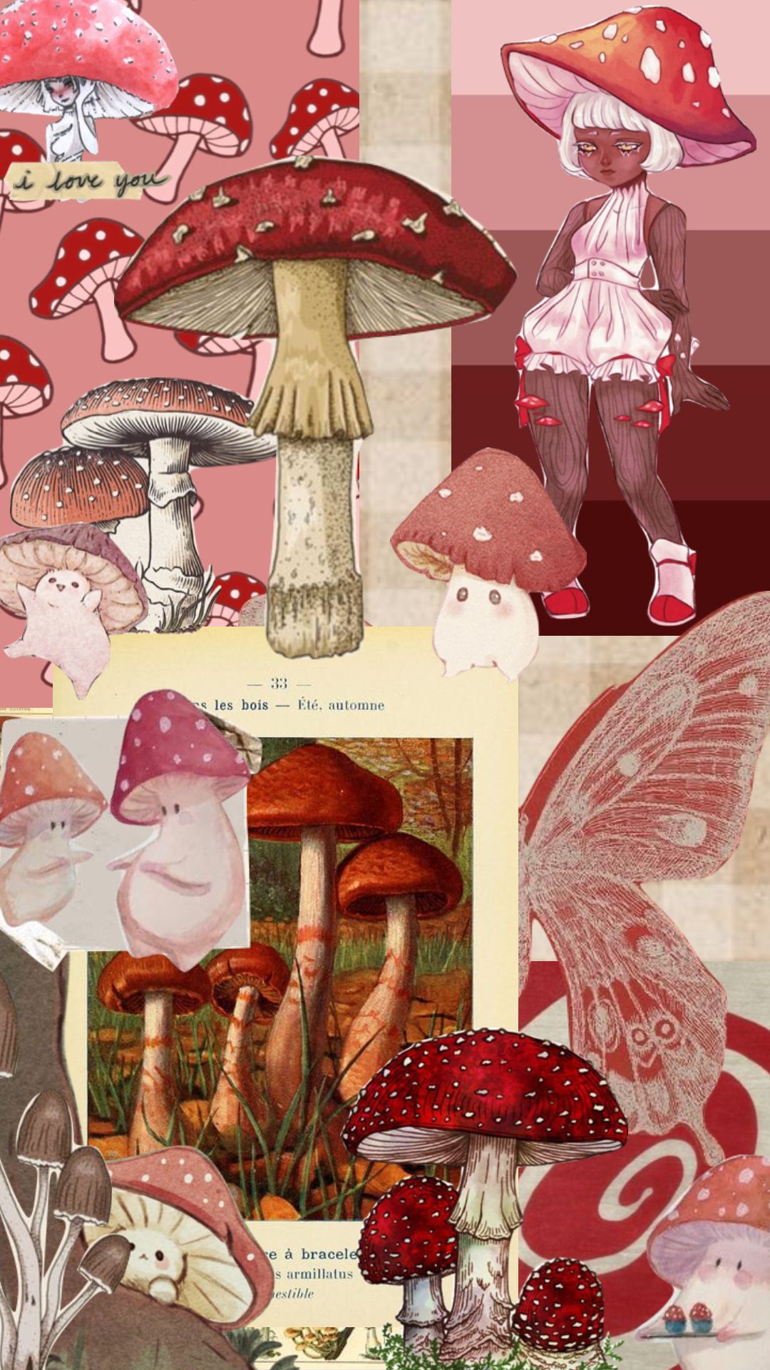 Mushroom Collage Wallpapers - Wallpaper Cave