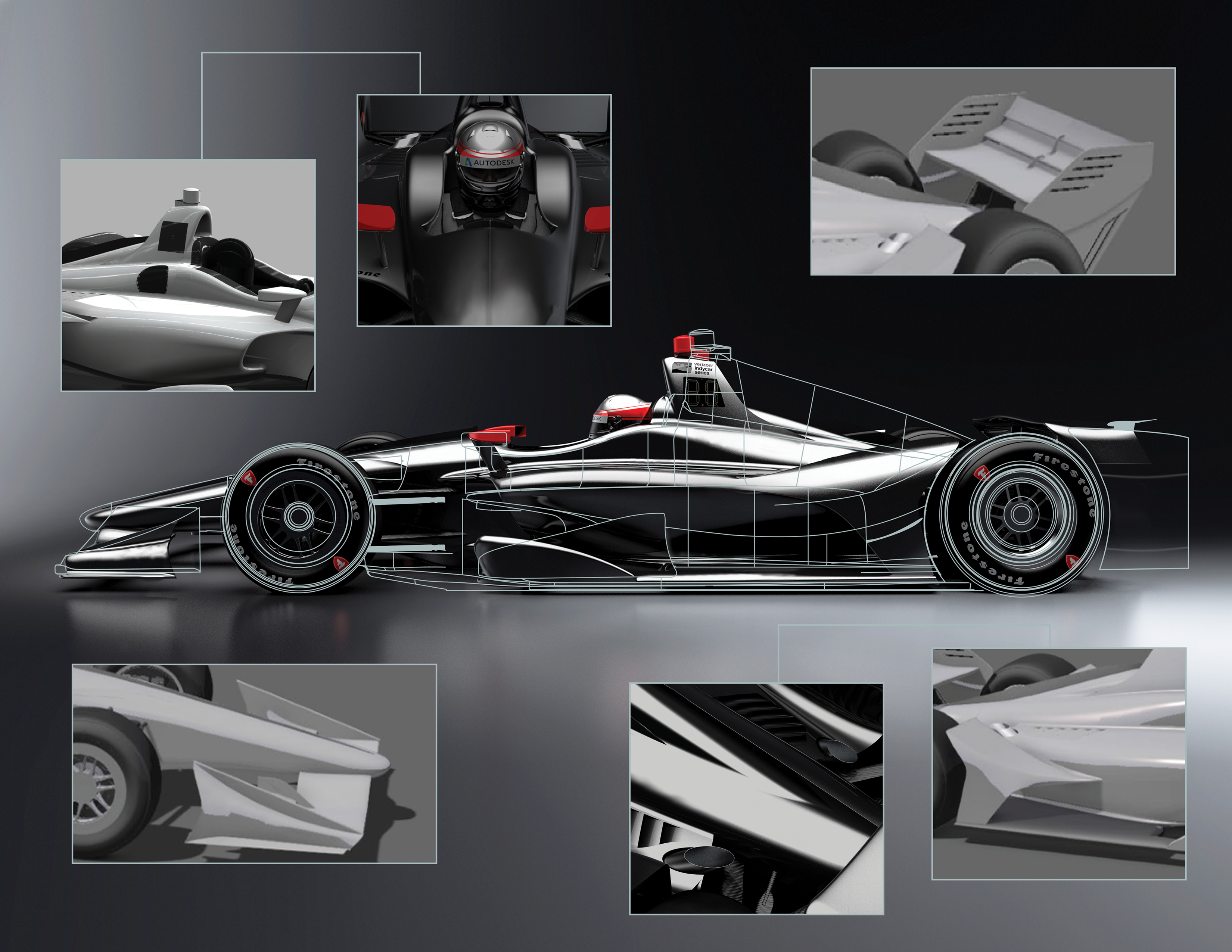 INDYCAR unveils new image of 2018 Verizon IndyCar Series car design