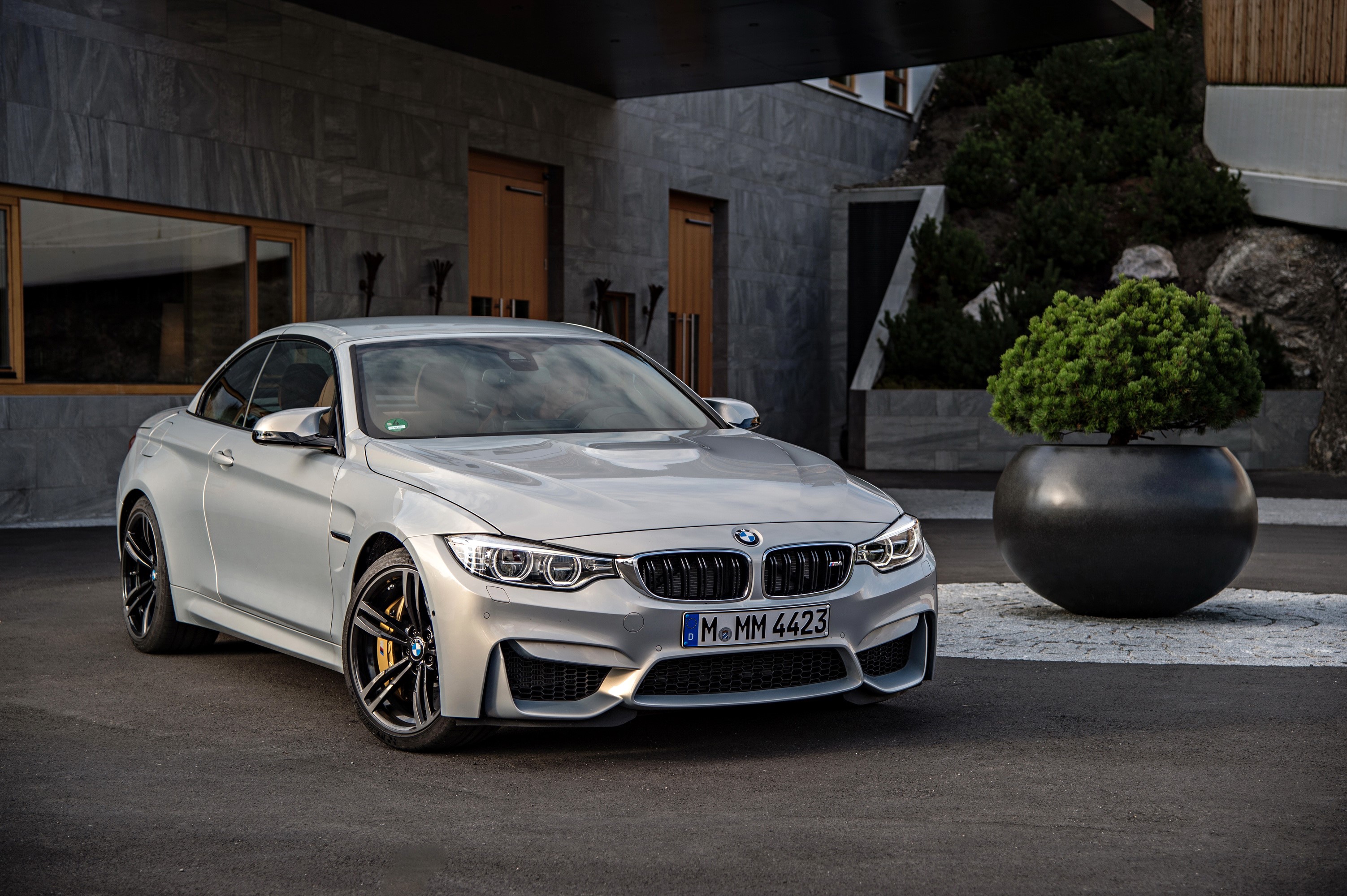 2014 M4 F32 convertible, BMW, Silver color, Metallic Gallery HD Wallpaper