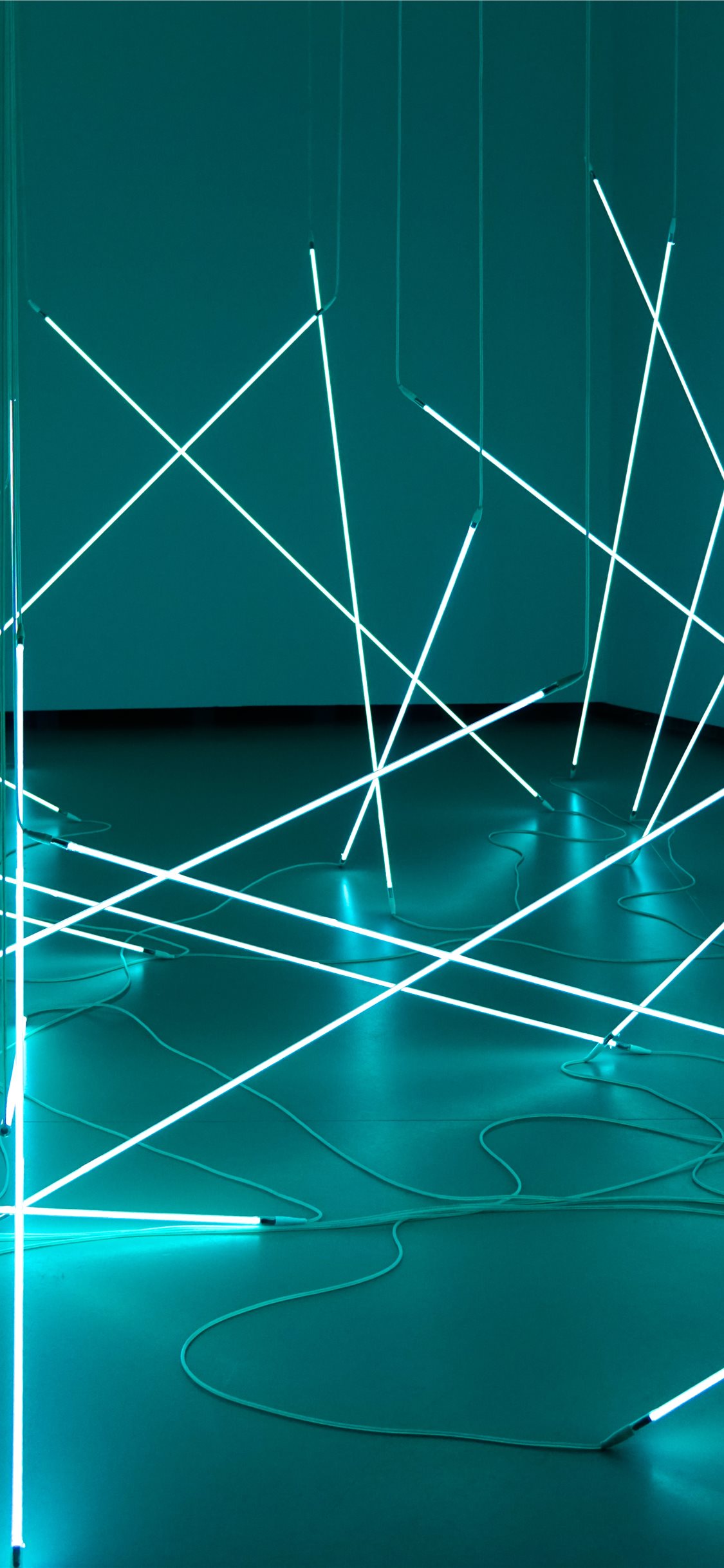 white metal frames iPhone 11 Wallpaper