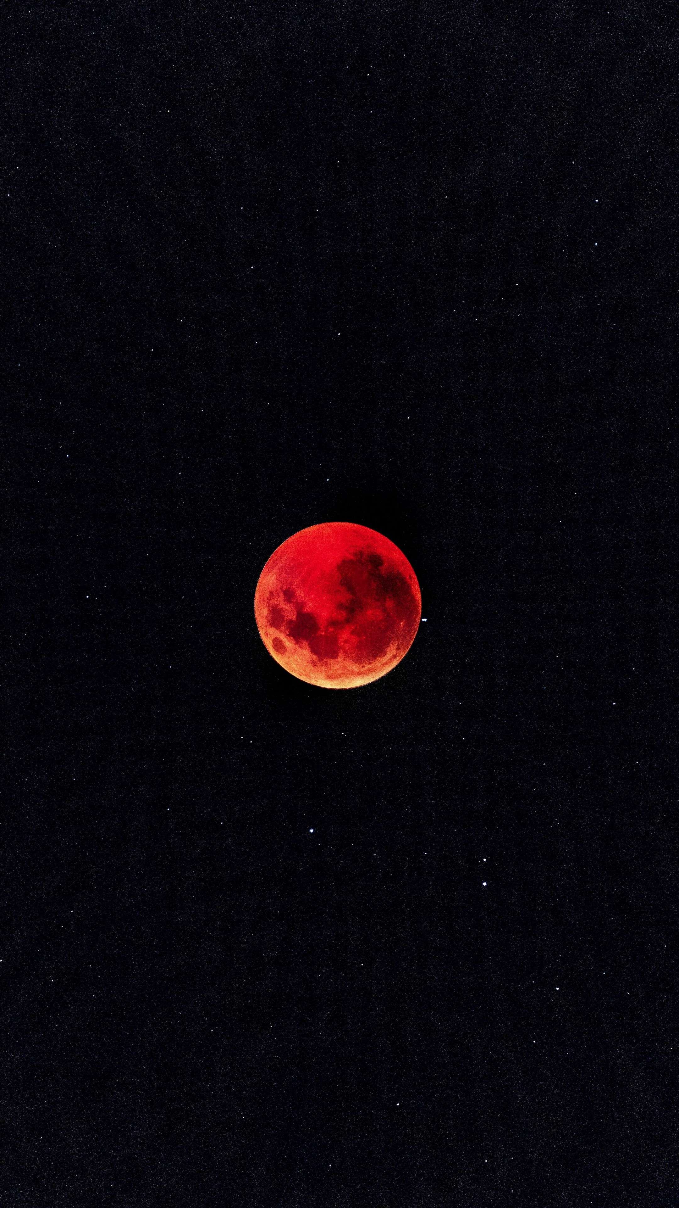 Red Moon 4K Phone Wallpaper
