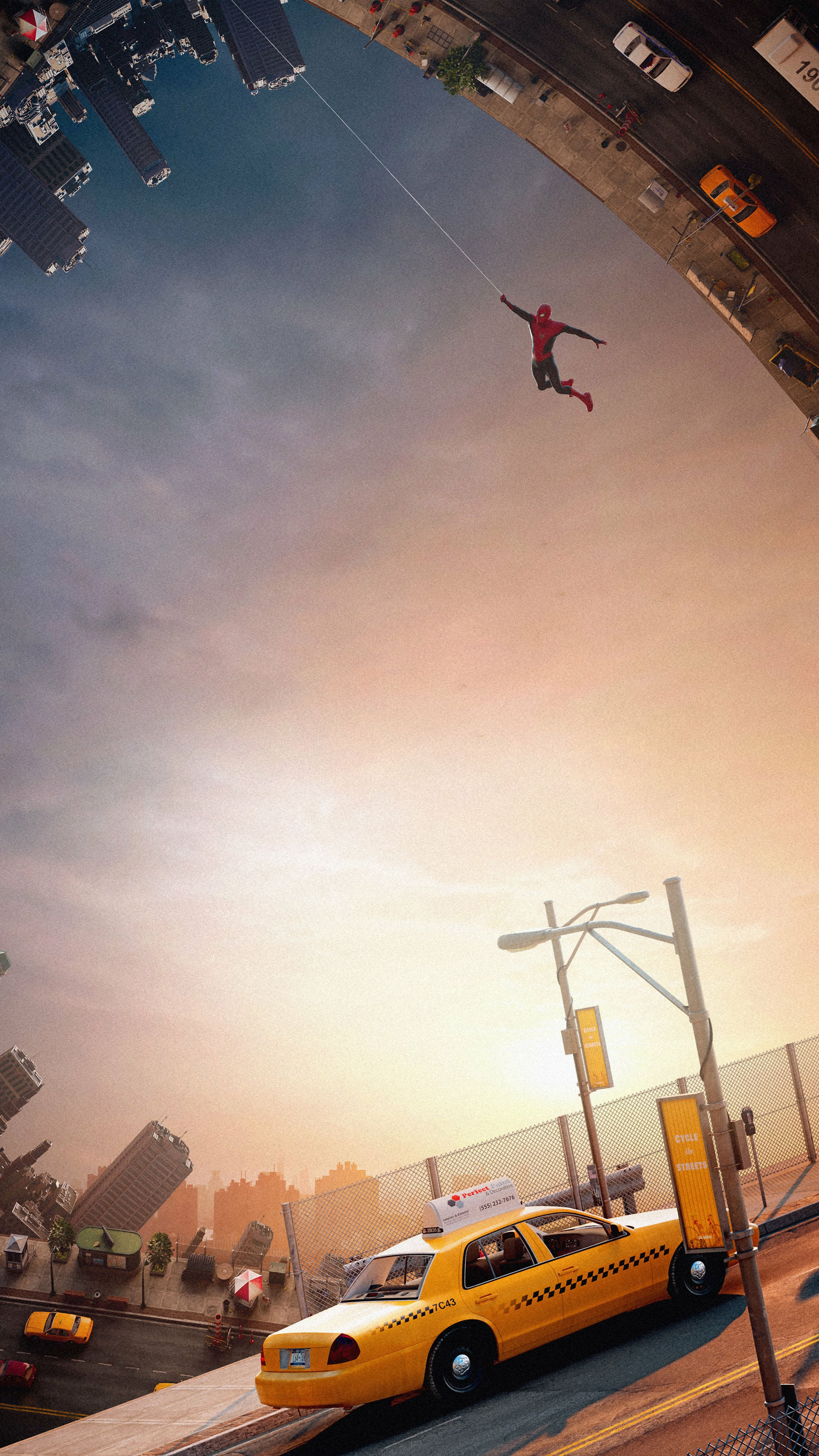 Spider Man Flying No Way Home 4K Ultra HD Mobile Wallpaper