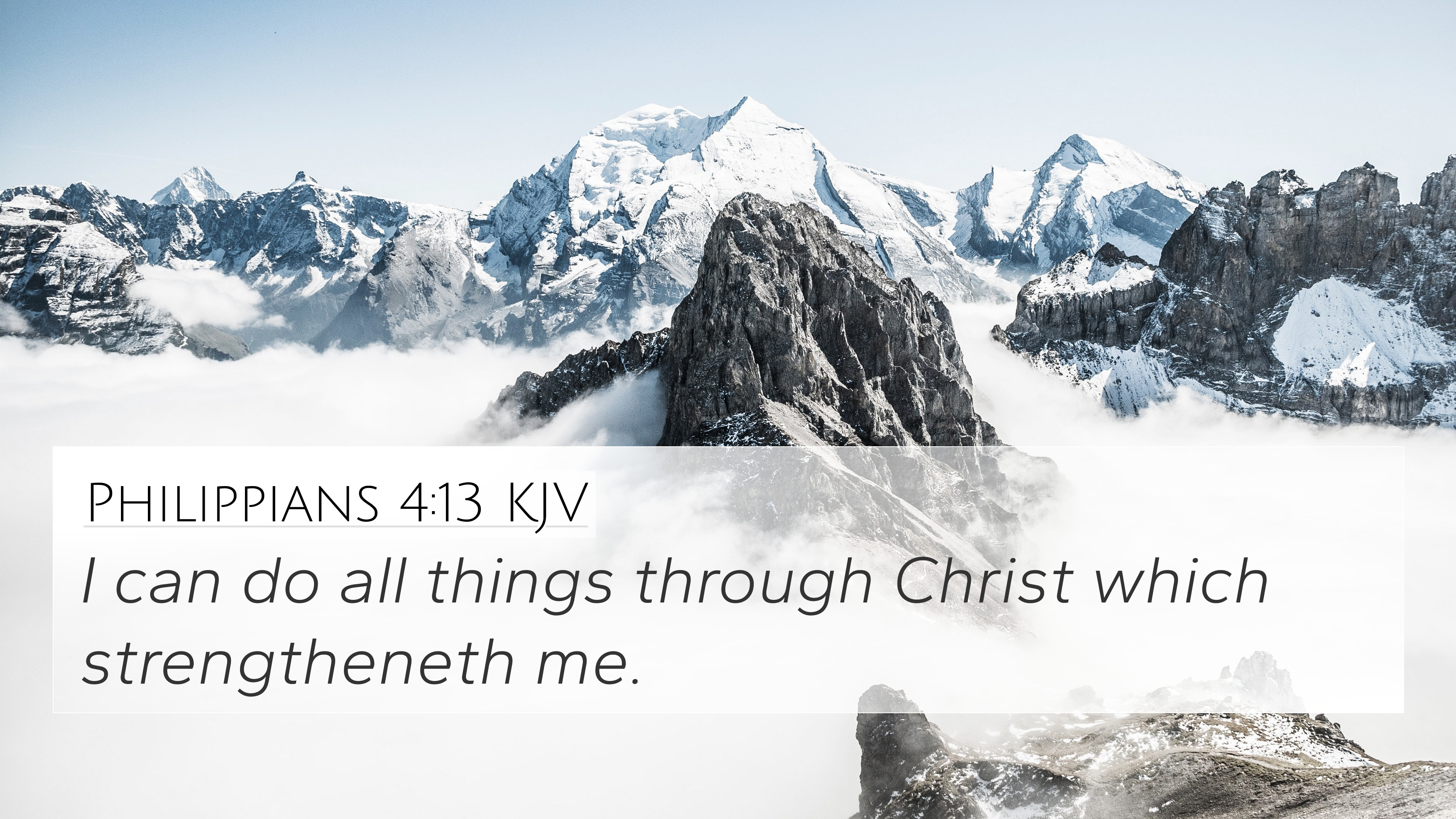 Philippians 4:13 KJV 4K Wallpaper can do all things through Christ which