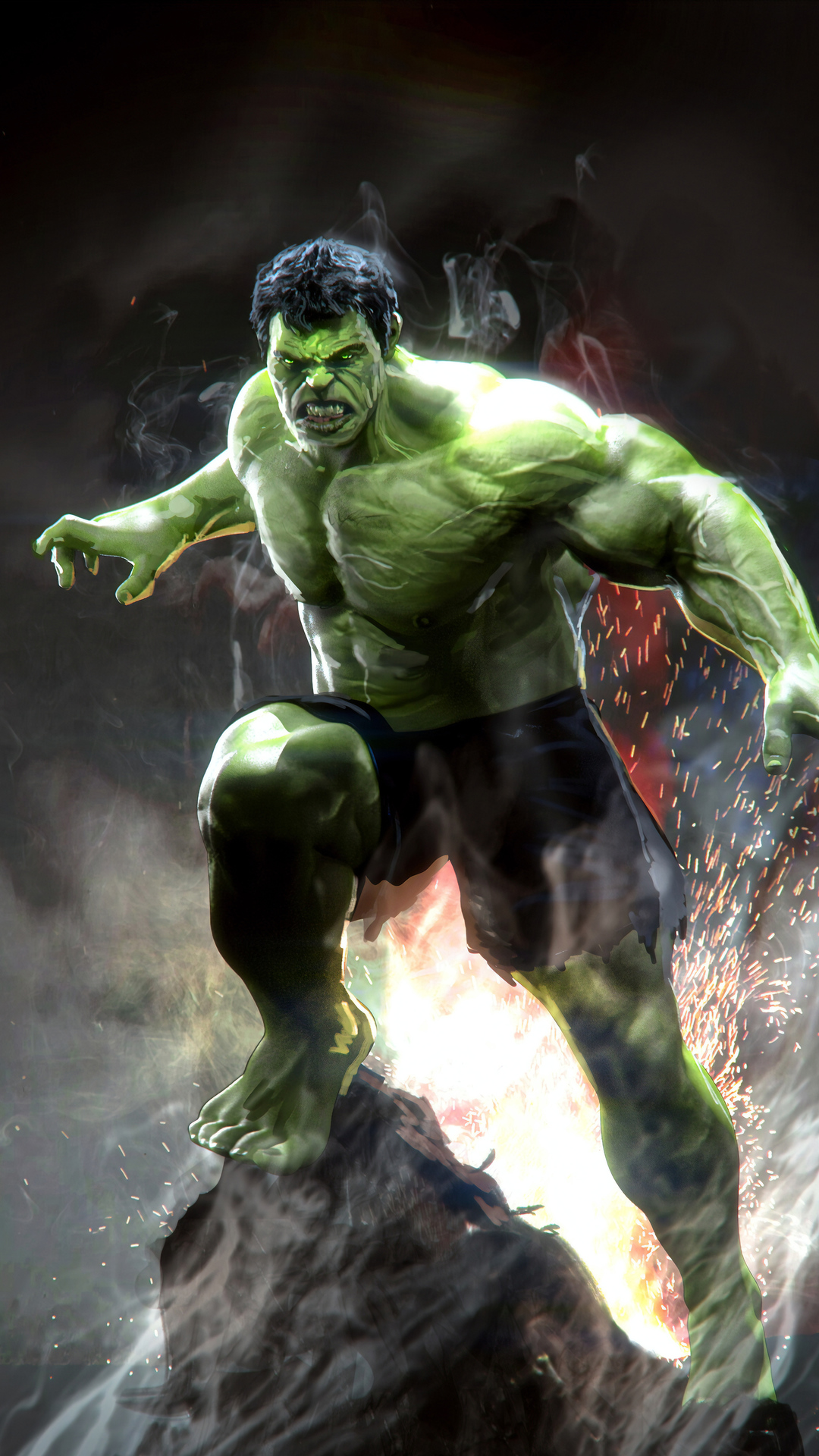 1080x1920 hulk, superheroes, marvel, hd, artstation for iPhone 6, 7, 8 wallpaper