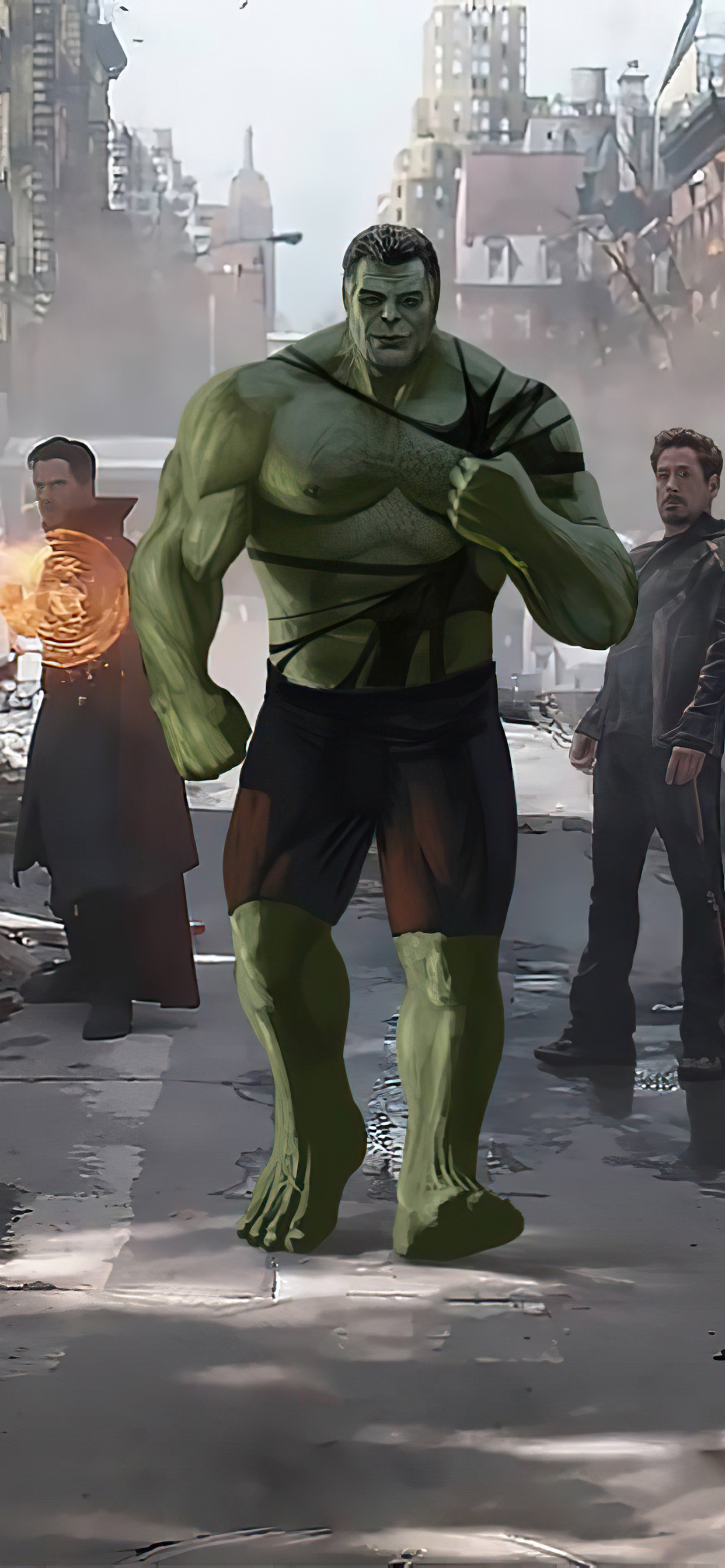 Smart Hulk With Team iPhone XS MAX HD 4k Wallpaper, Image, Background, Photo and Picture