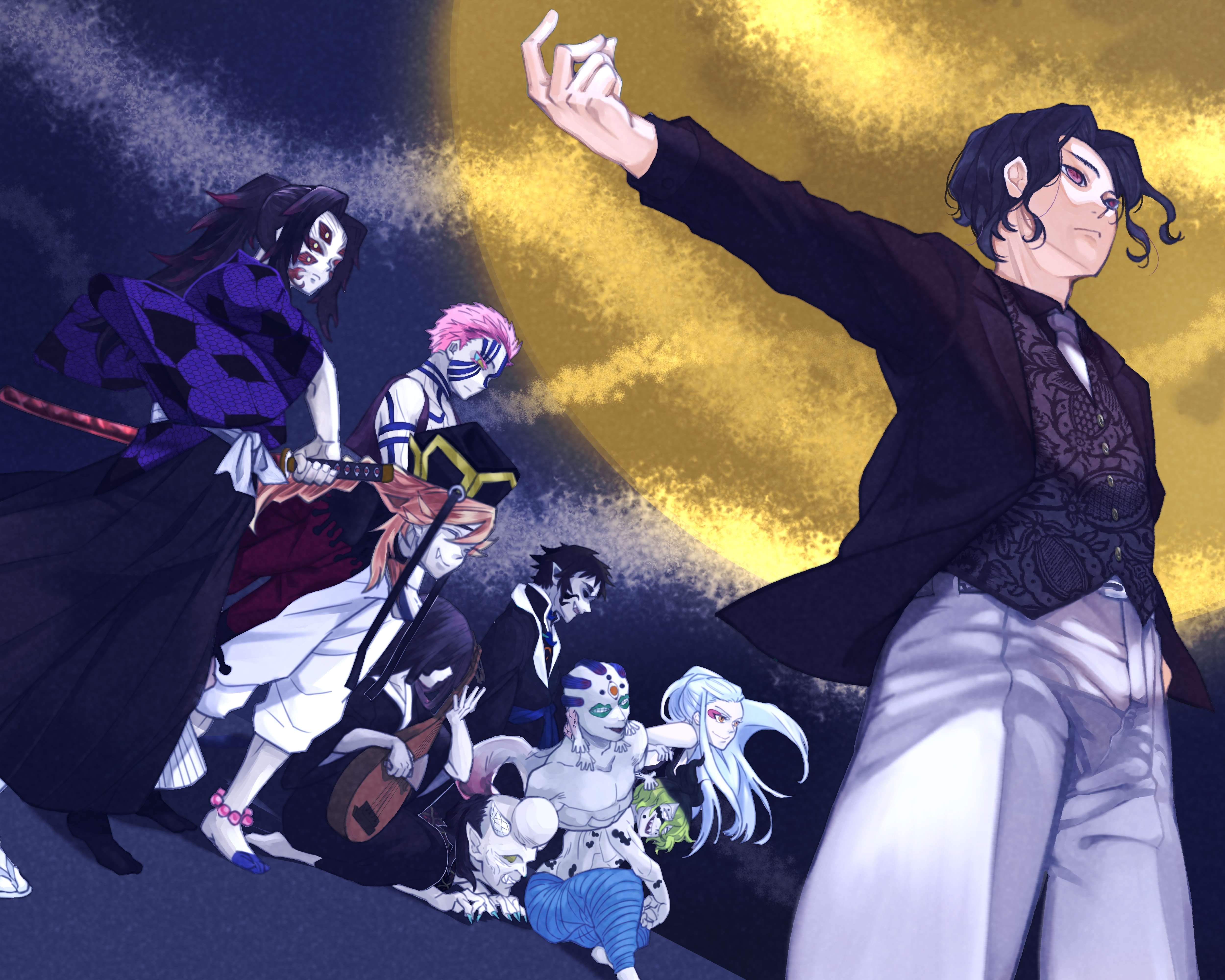 Doma (Demon Slayer: Kimetsu No Yaiba) wallpaper for desktop, download free Doma (Demon Slayer: Kimetsu No Yaiba) picture and background for PC