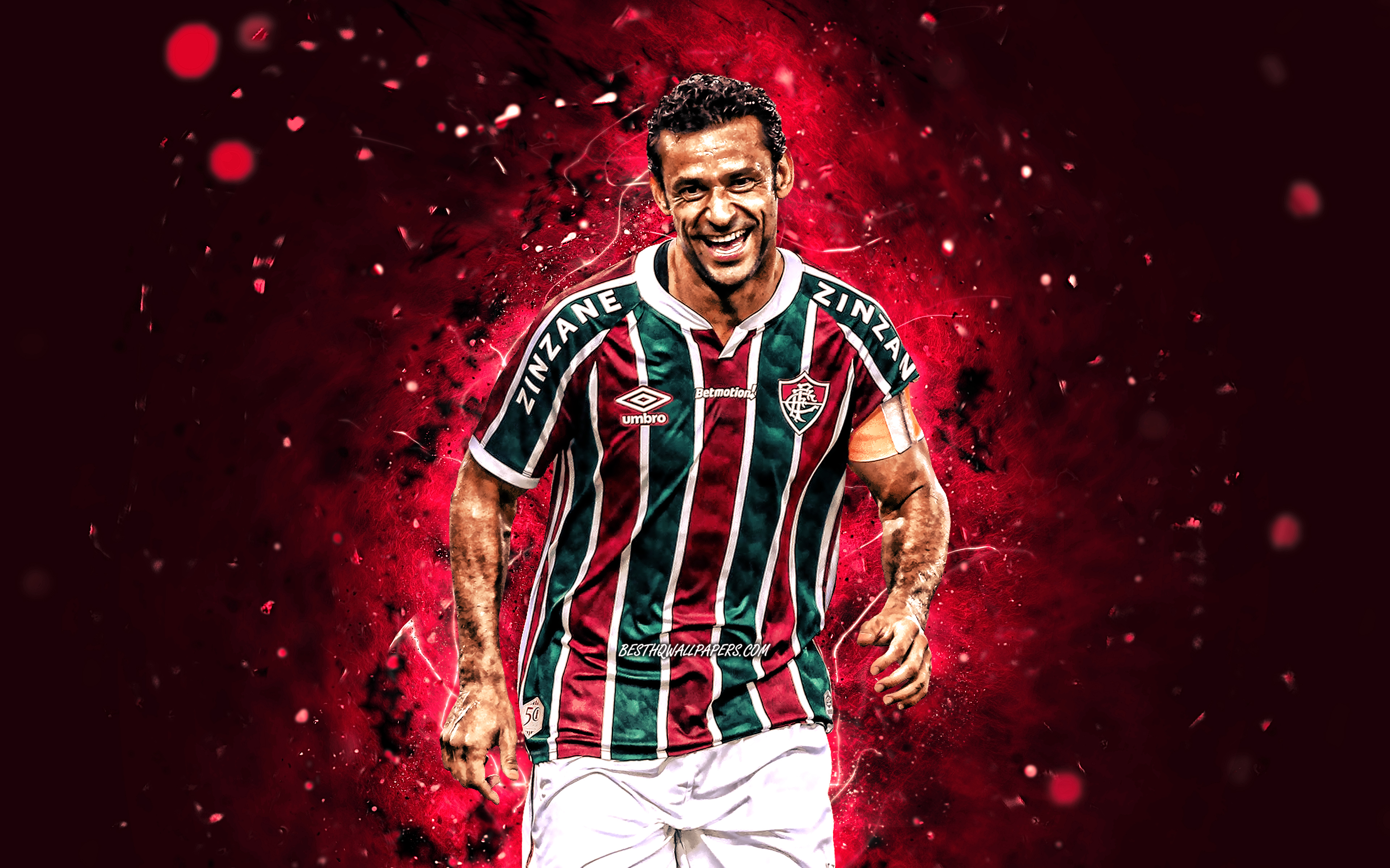 Download wallpaper Fred, 4k, Fluminense FC, brazilian footballers, soccer, Frederico Chaves Guedes, Brazilian Serie A, football, purple neon lights, Fred Fluminense, Fred 4K for desktop with resolution 3840x2400. High Quality HD picture