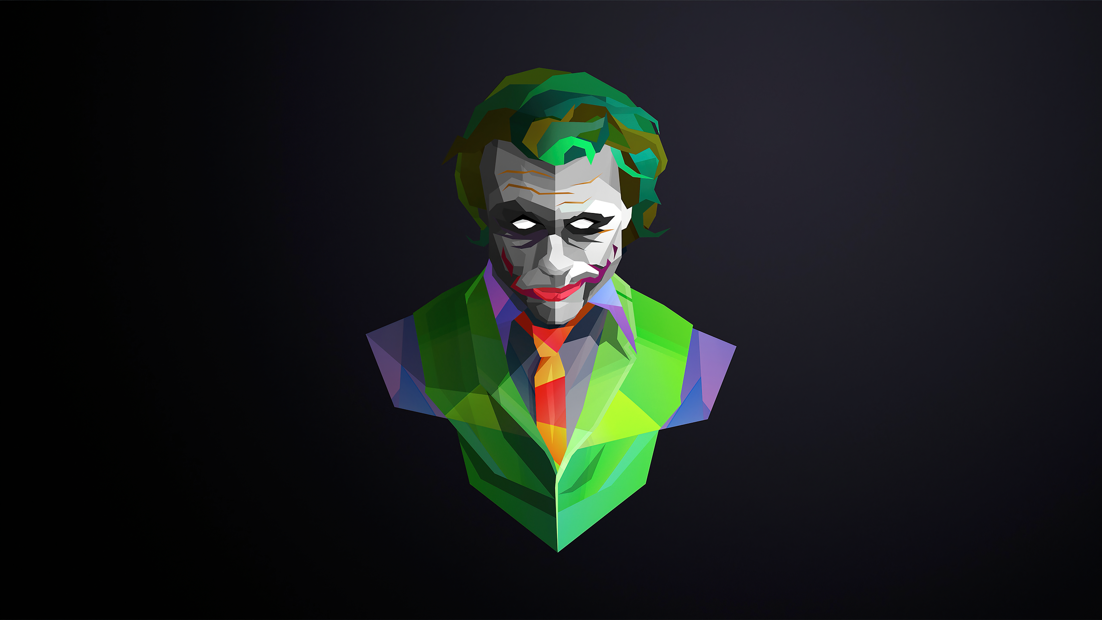 Joker Wallpaper 4K, DC Comics, Dark background