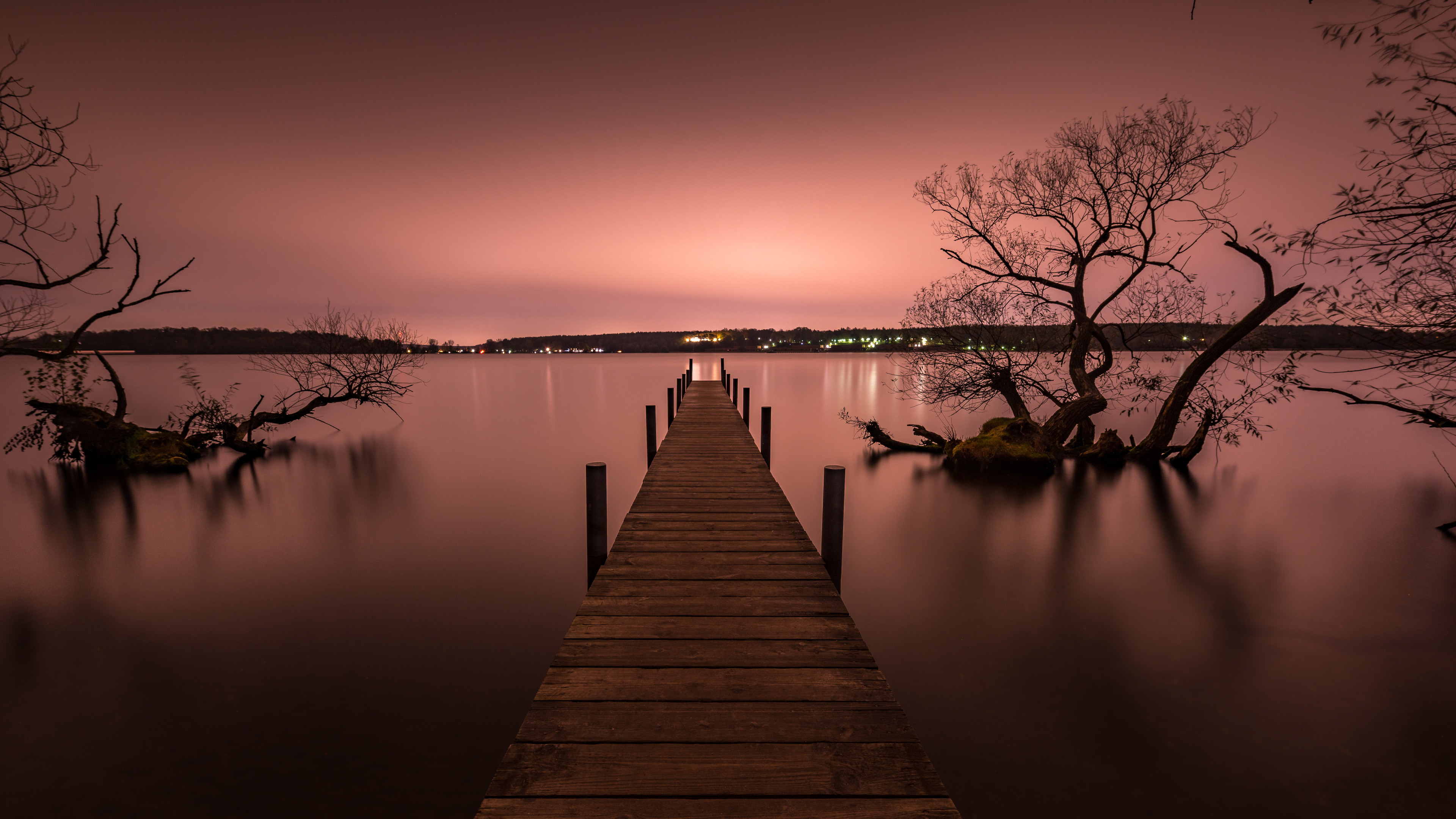 Wallpaper 4k Pier Beautiful Silent View 4k Wallpaper