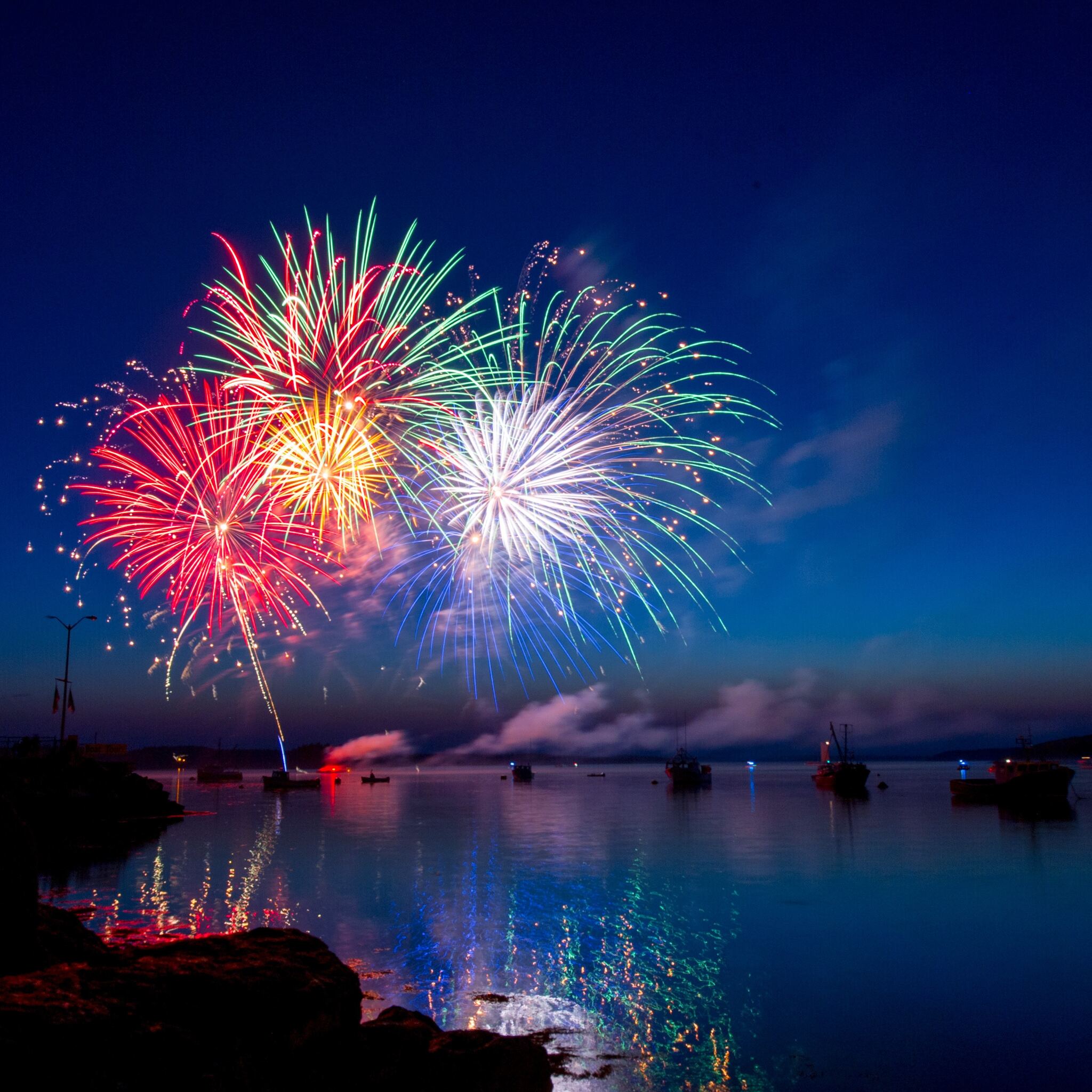 Colorful Fireworks Sky 4k iPad Air HD 4k Wallpaper, Image, Background, Photo and Picture