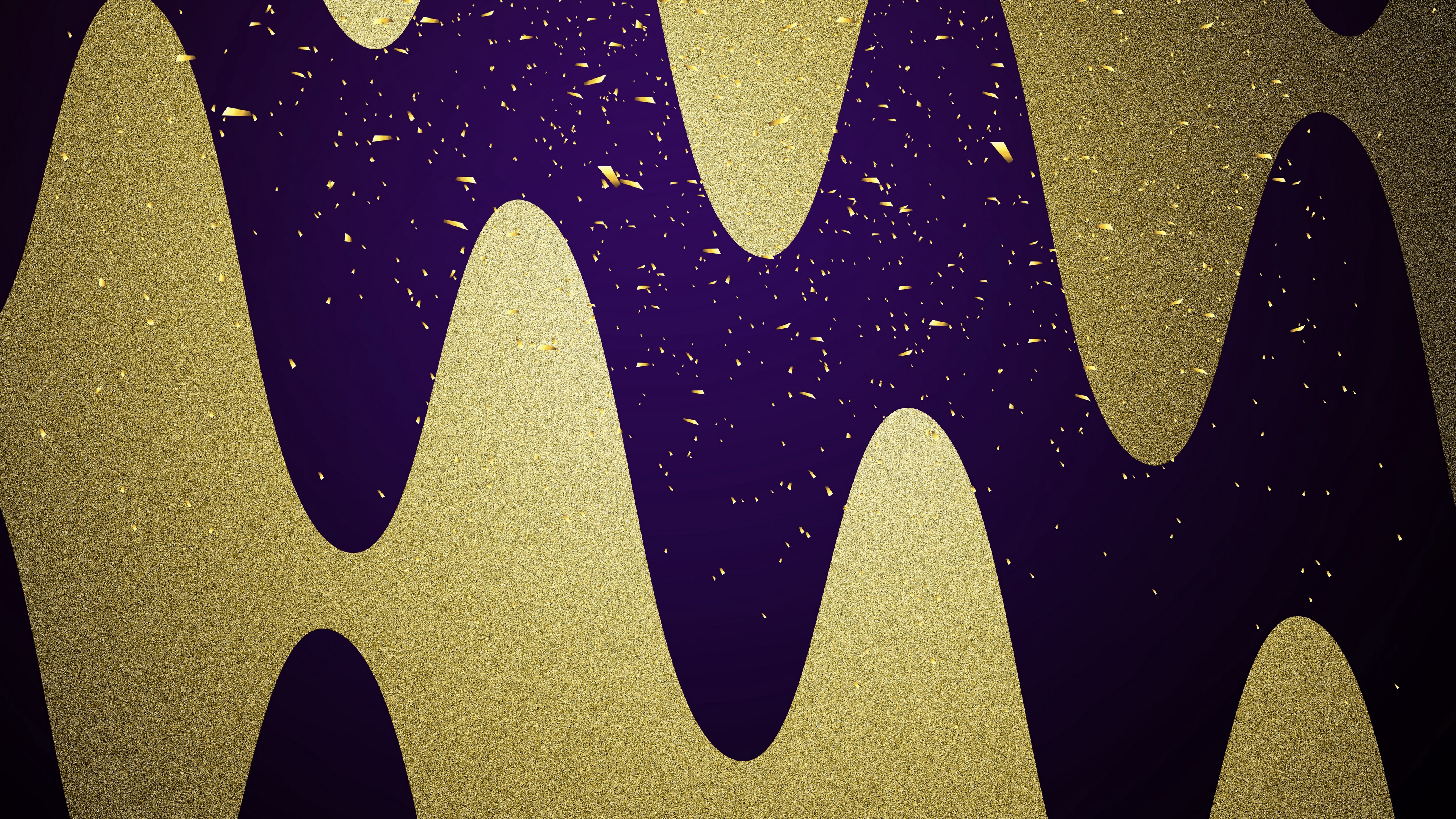 Wallpaper 4k abstraction, blue background, waves, rain 4k Wallpaper