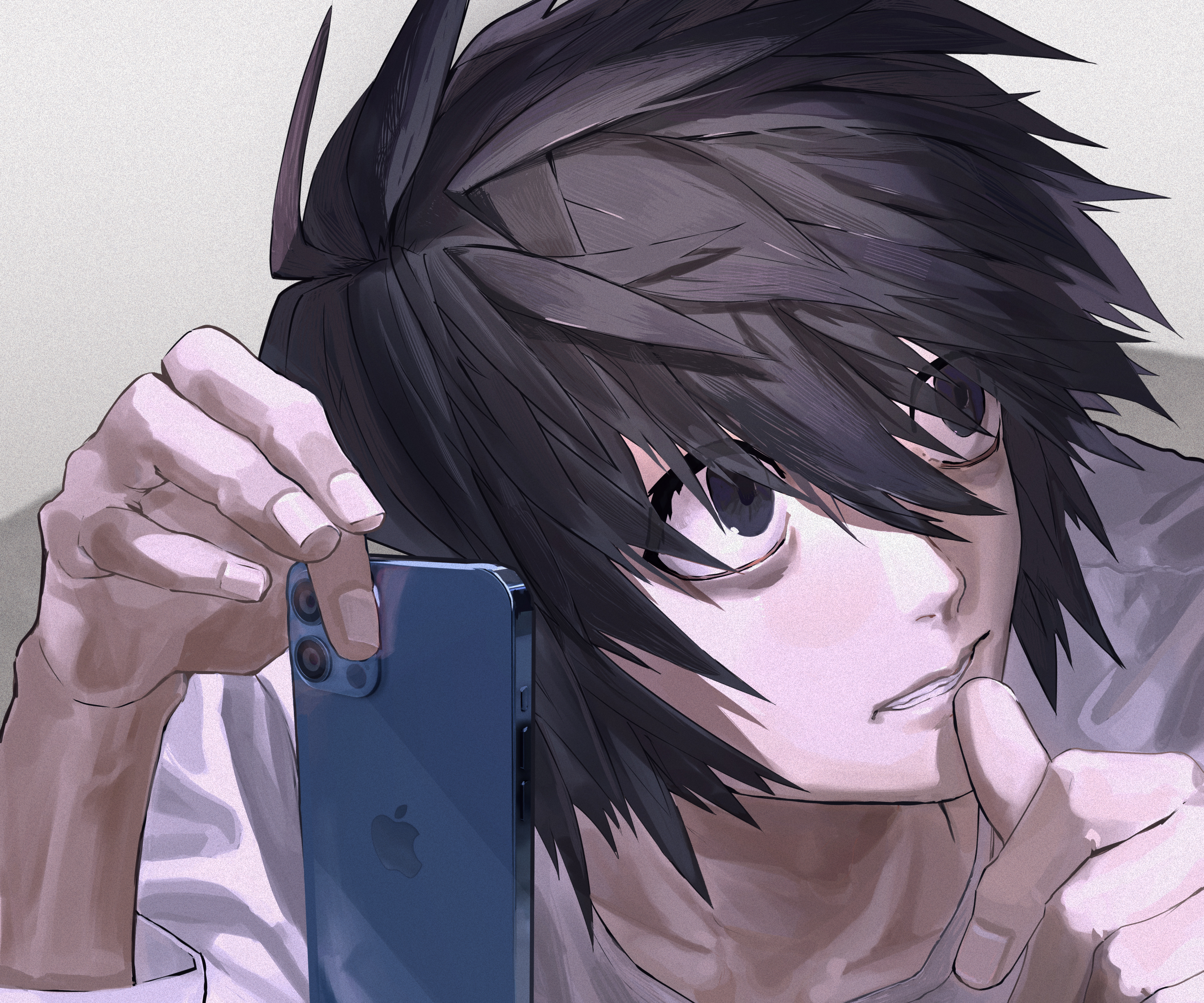L (Death Note) HD Wallpaper and Background