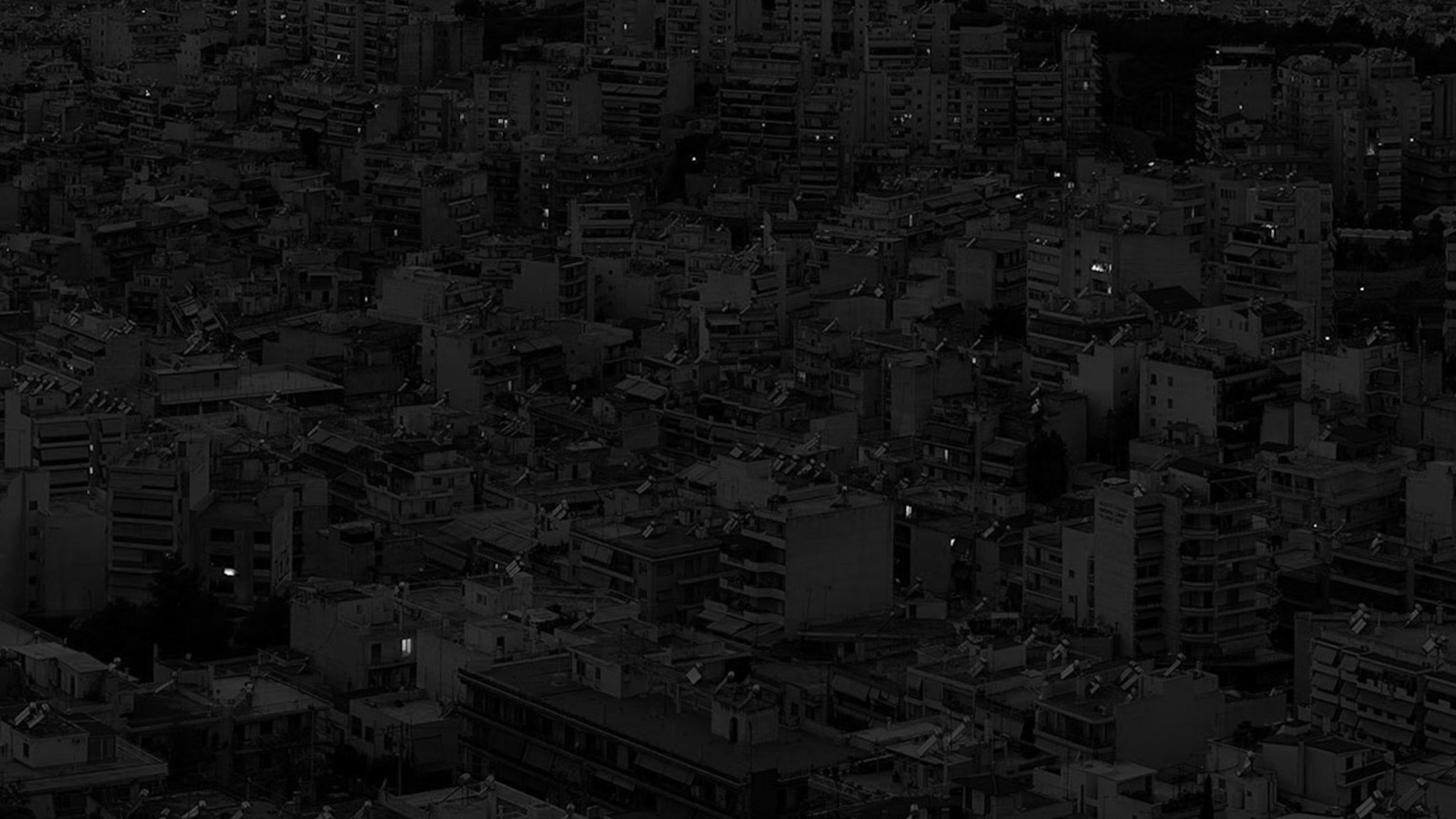 Dark City Night Art Illustration Bw