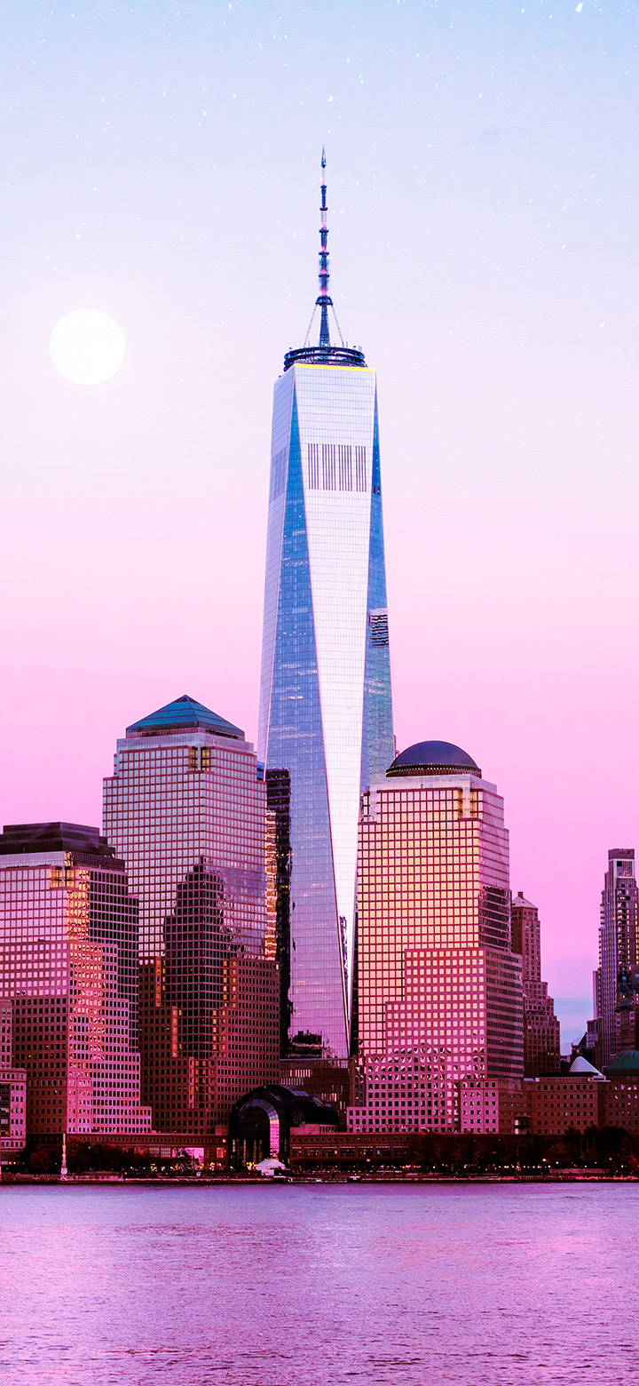 Aesthetic View Of The City Landscape 4K Phone Wallpaper