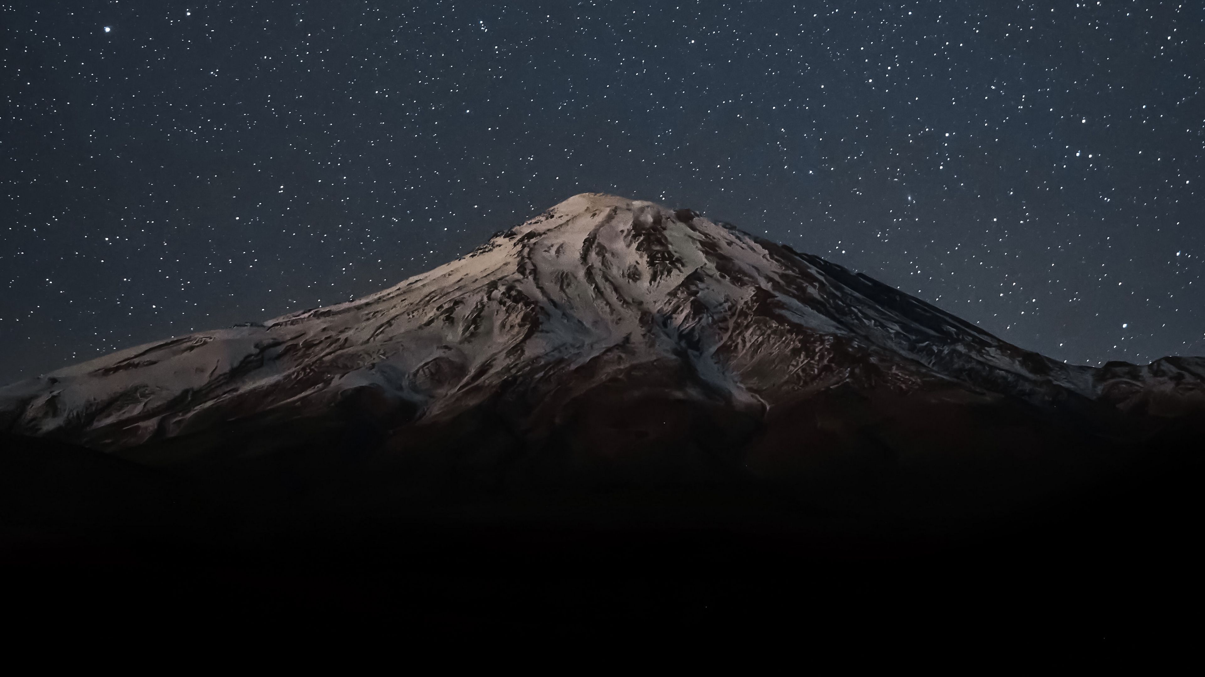 Download wallpaper 3840x2160 mountains, night, stars, starry sky, rocks 4k uhd 16:9 HD background