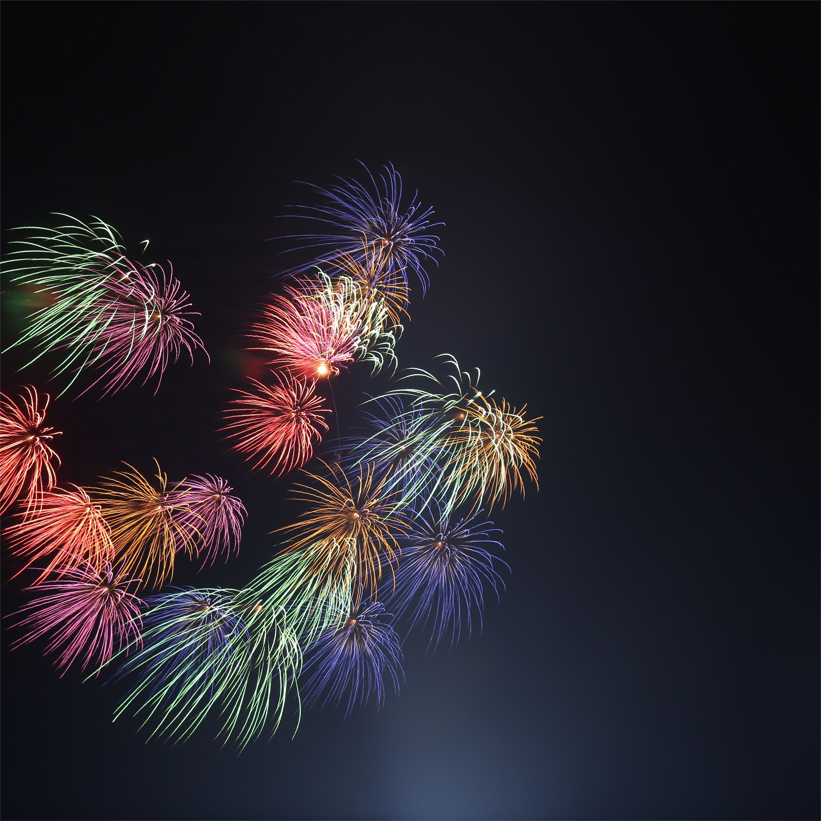 fireworks 4k 5k iPad Wallpaper Free Download