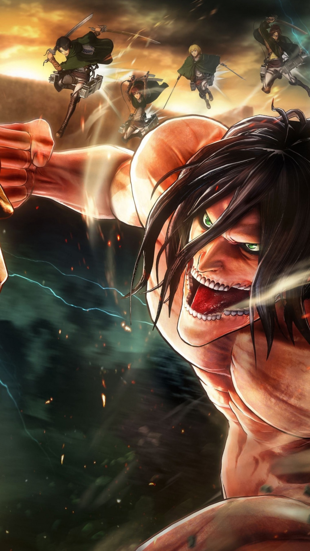 Attack on Titan Wallpaper 4K, Final battle, Shingeki no Kyojin