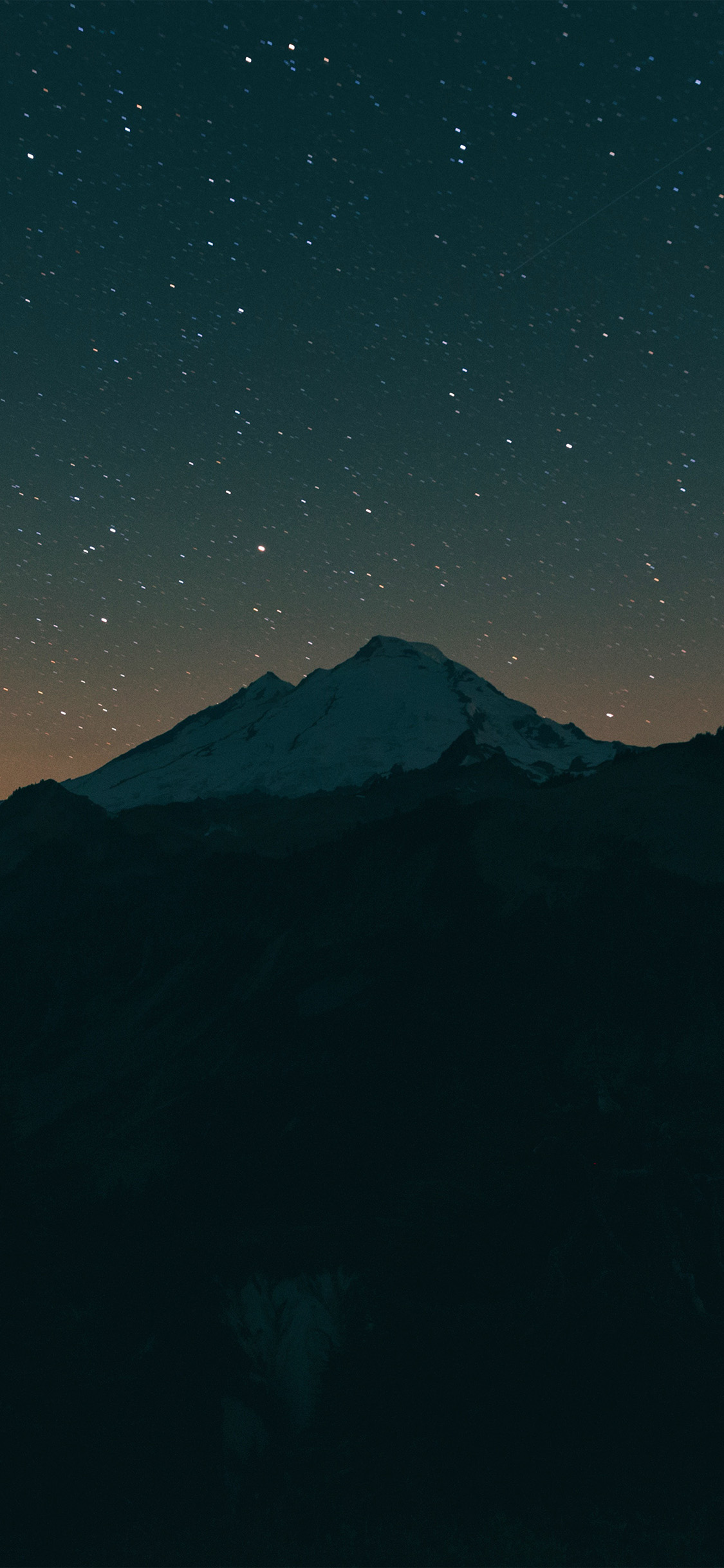 Sunset Mountain Night Sky Nature