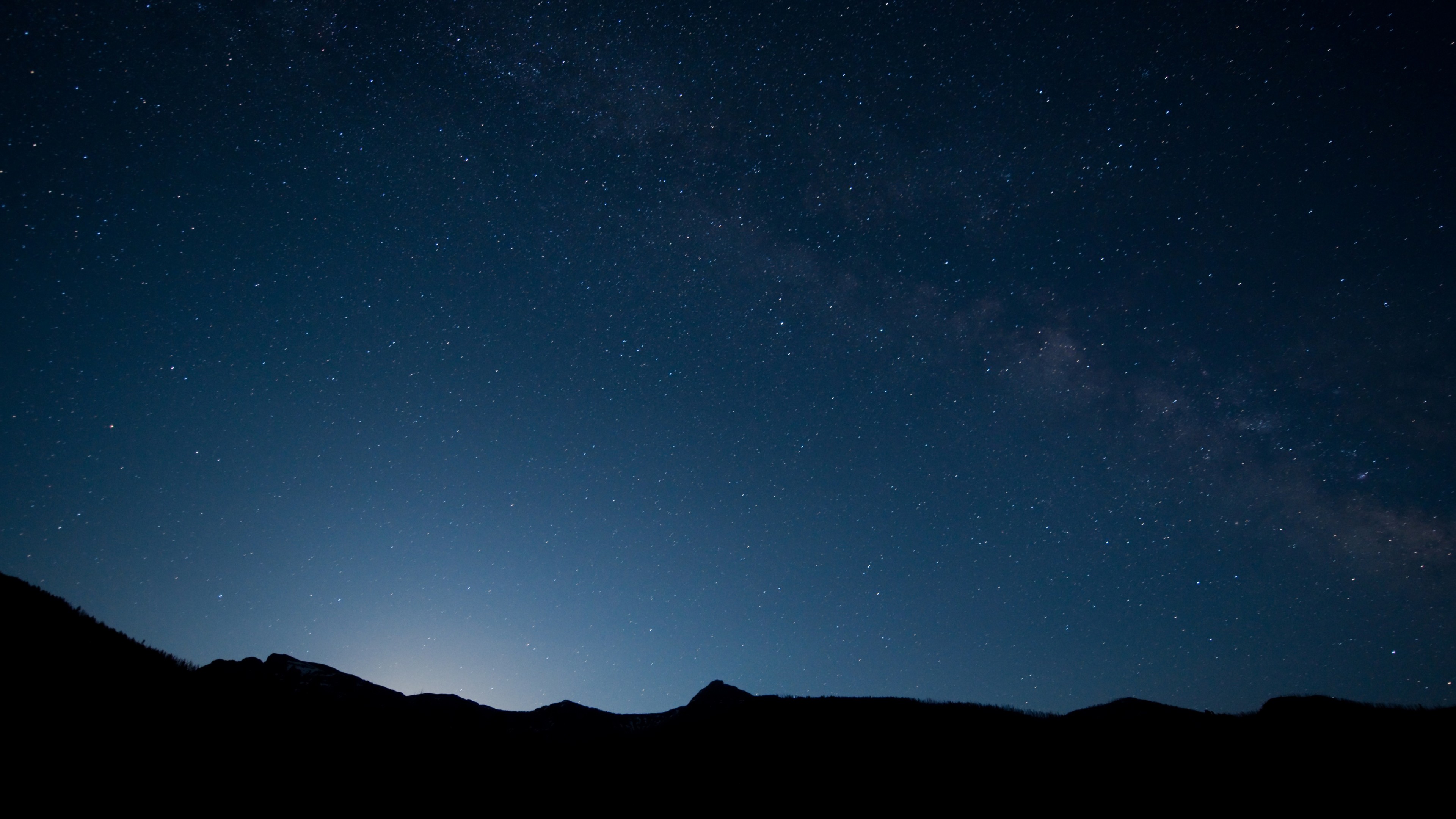 Wallpaper Sky, 4k, 5k wallpaper, 8k, stars, mountains, night, Nature