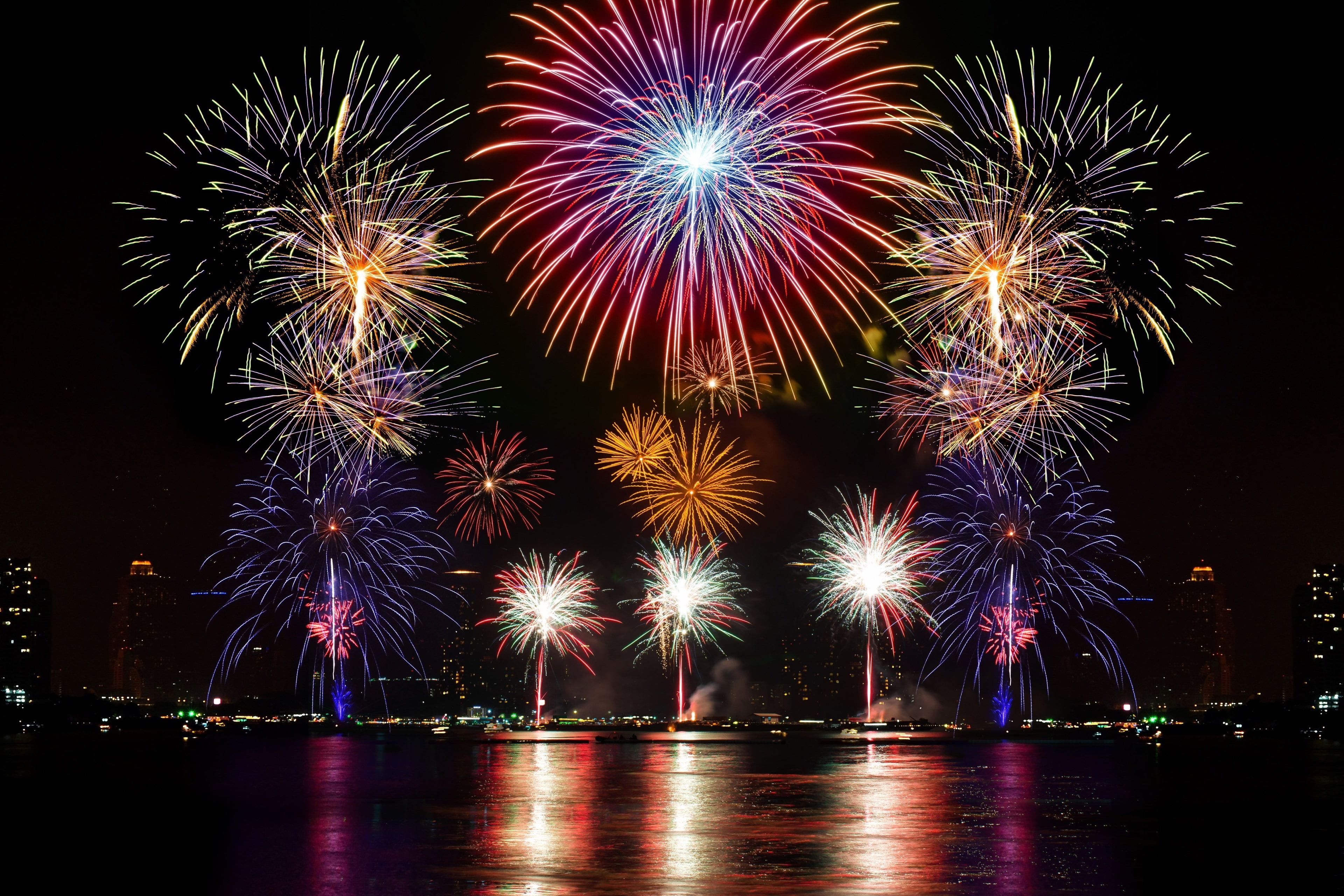 fireworks 4k pc hd 1080P, 2k, 4k Full HD Wallpaper, Background Free Download