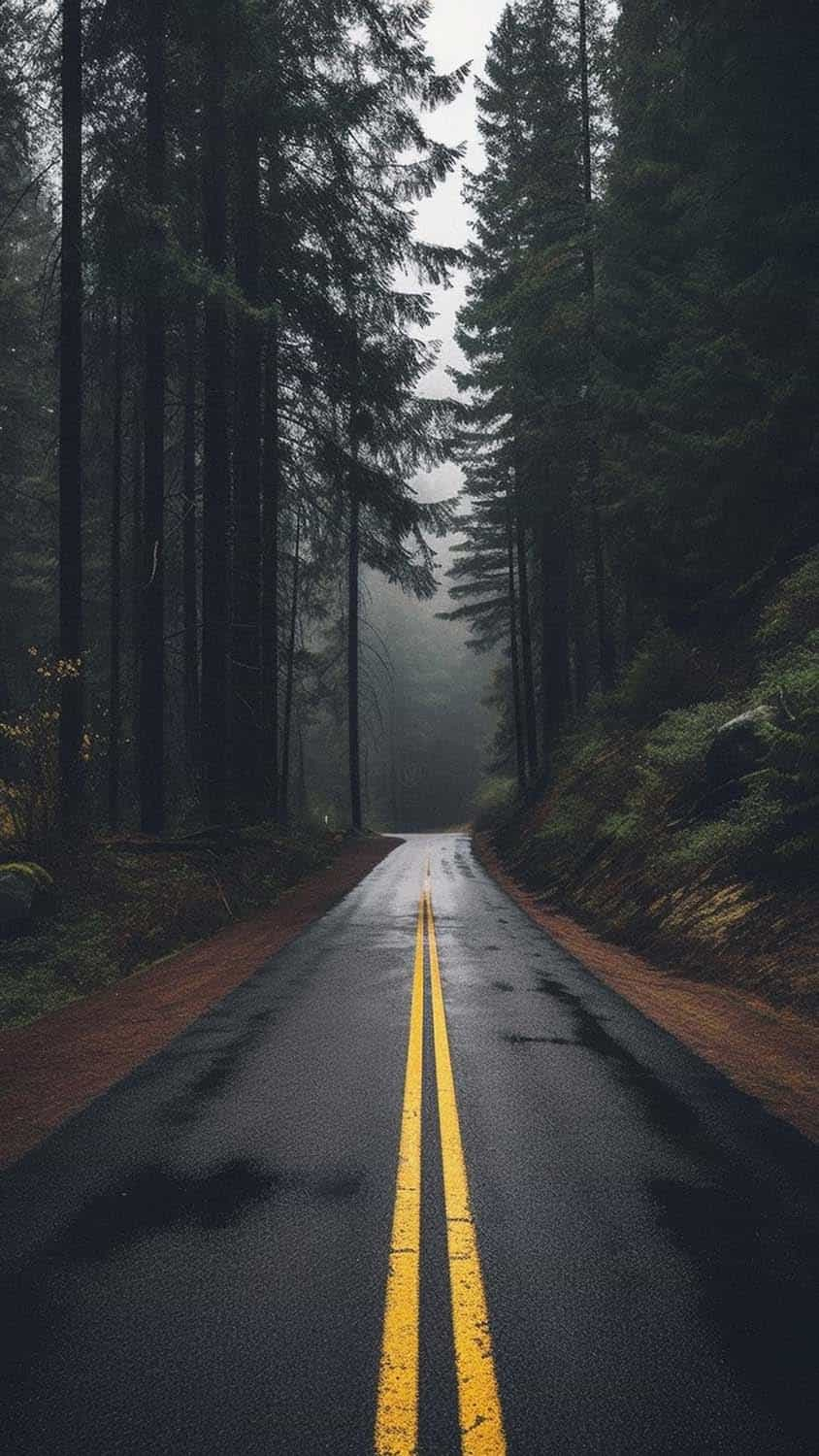 Forest Road iPhone Wallpaper 4K iPhone Wallpaper Wallpaper Download
