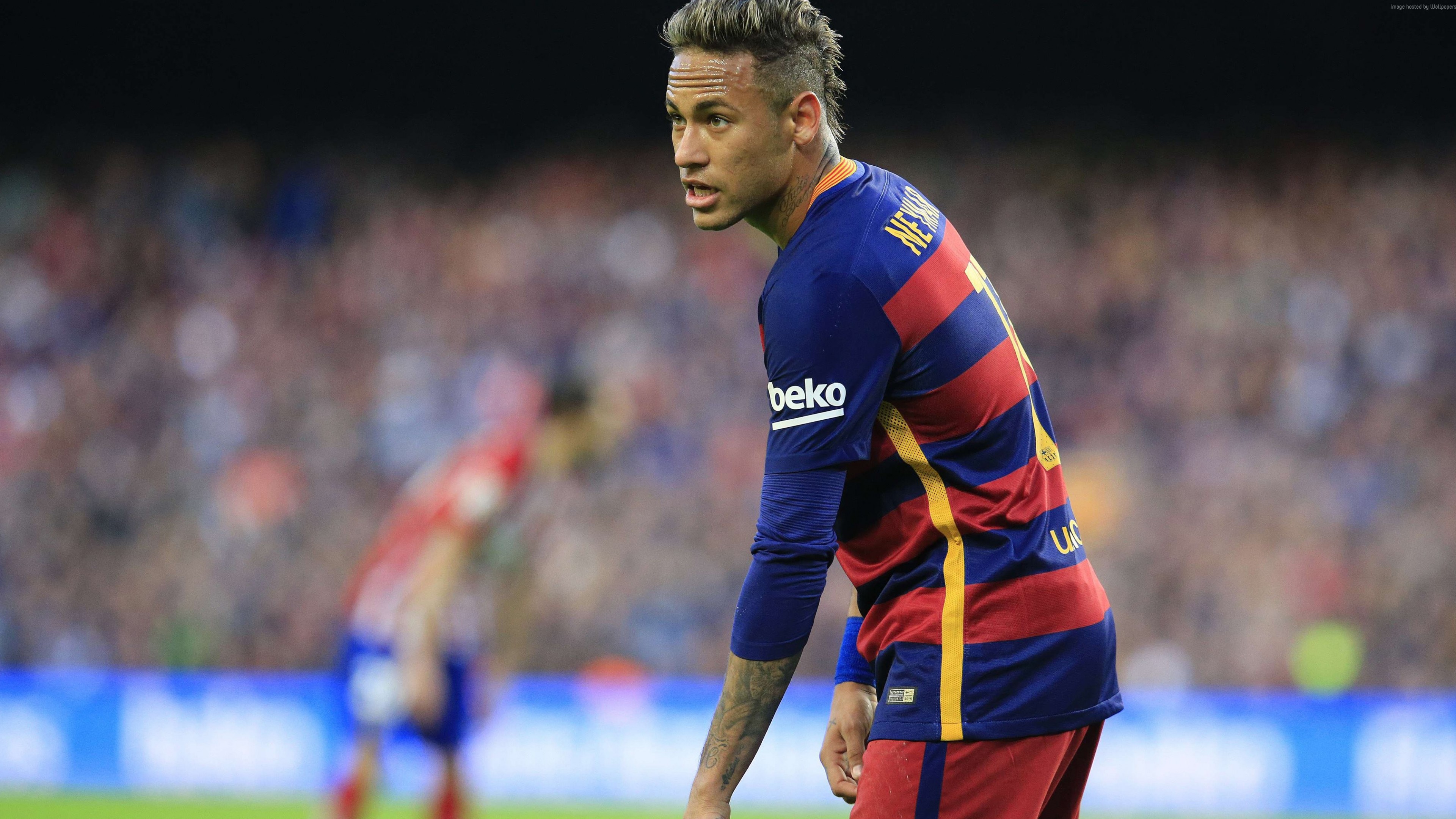 Wallpaper / Neymar, Barcelona, FCB, soccer, 4K free download