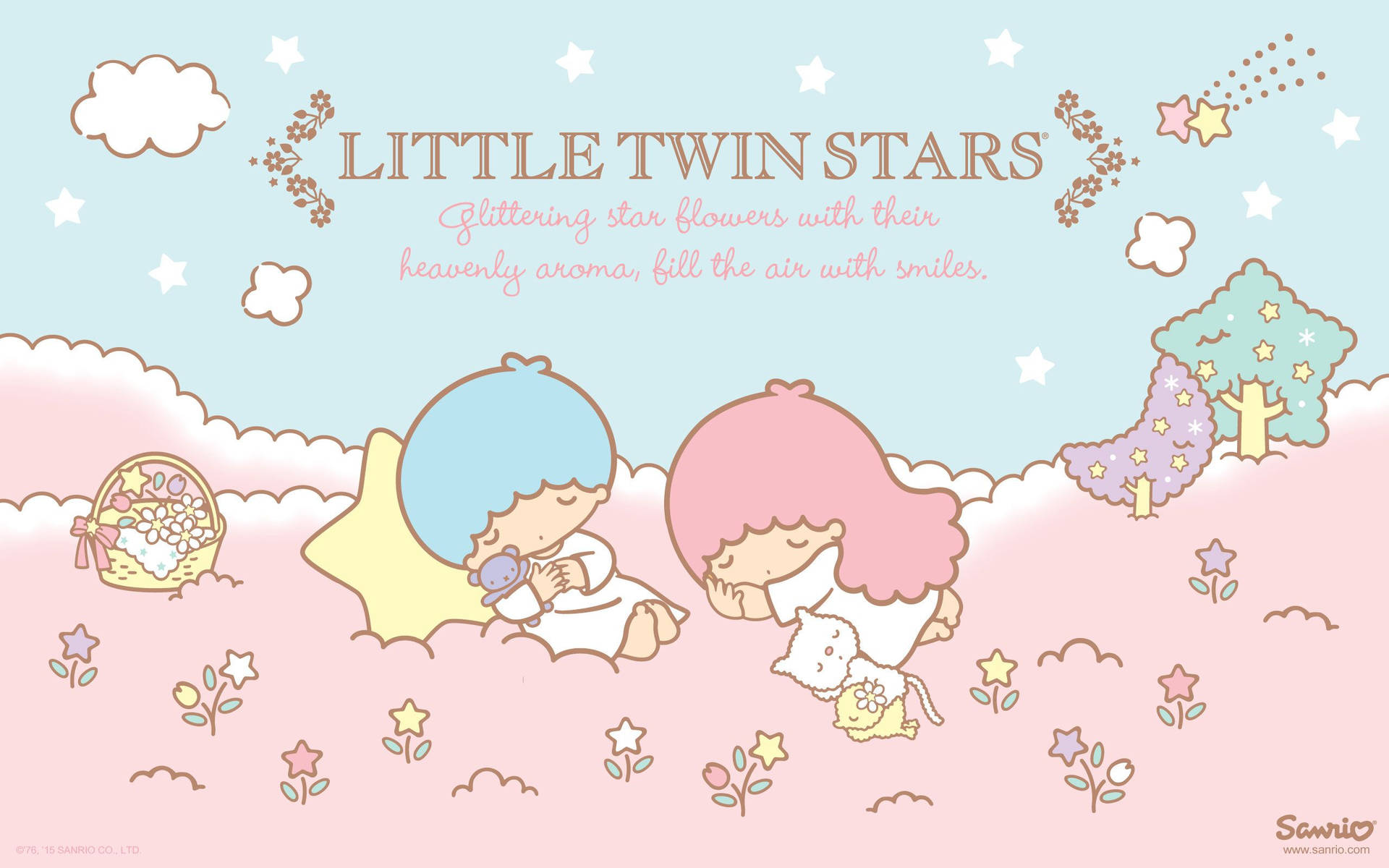 Download Follow your dreams with Little Twin Stars Kiki and Lala Wallpaper