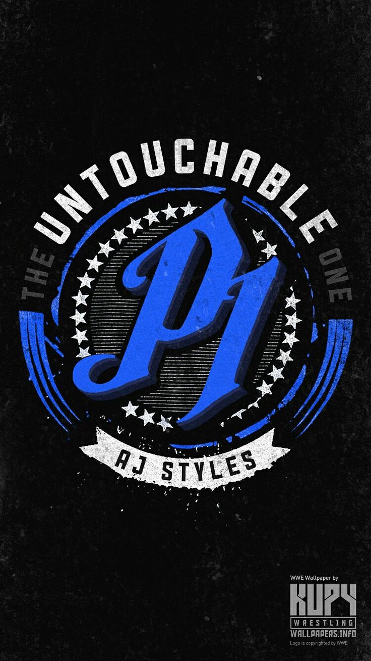 The Untouchable one. Aj styles, Aj styles wwe, Wwe logo